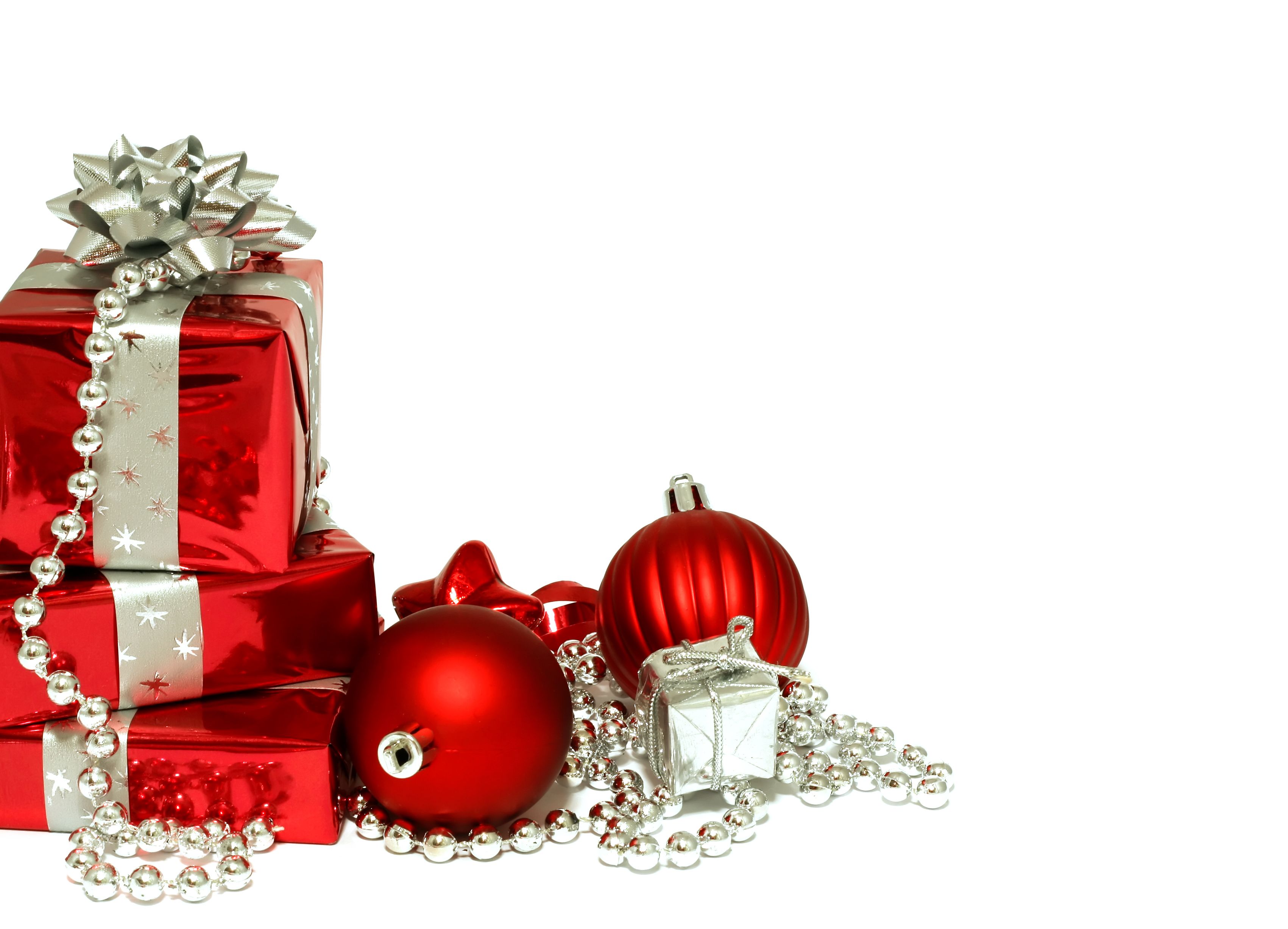 Free download Christmas wallpaper Red Christmas decorations and gifts on Christmas [3402x2454] for your Desktop, Mobile & Tablet. Explore Christmas Present Wallpaperd Christmas Wallpaper, Christmas Wallpaper Background, Christmas