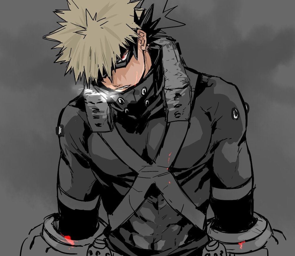 mha bakugou winter costume