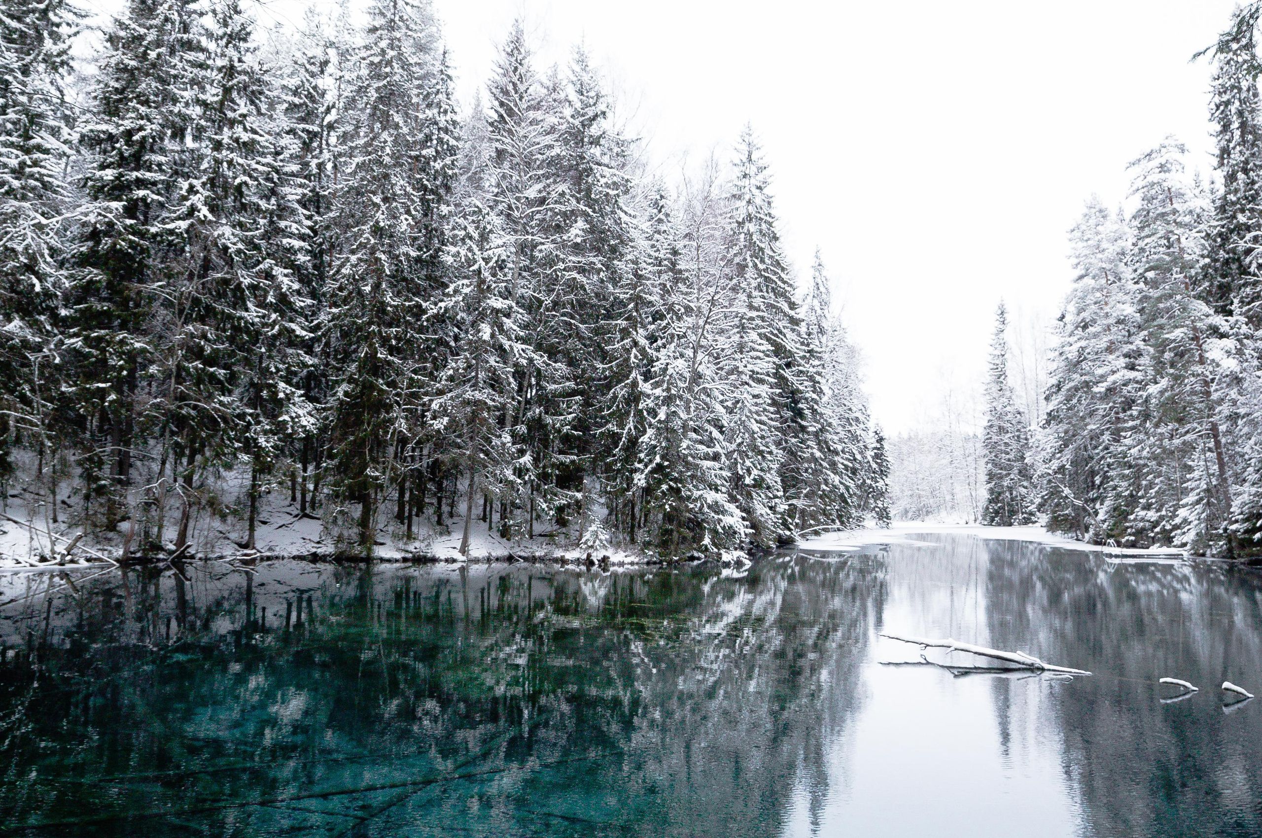 Winter Cold Lake Chromebook Pixel HD 4k Wallpaper, Image, Background, Photo and Picture