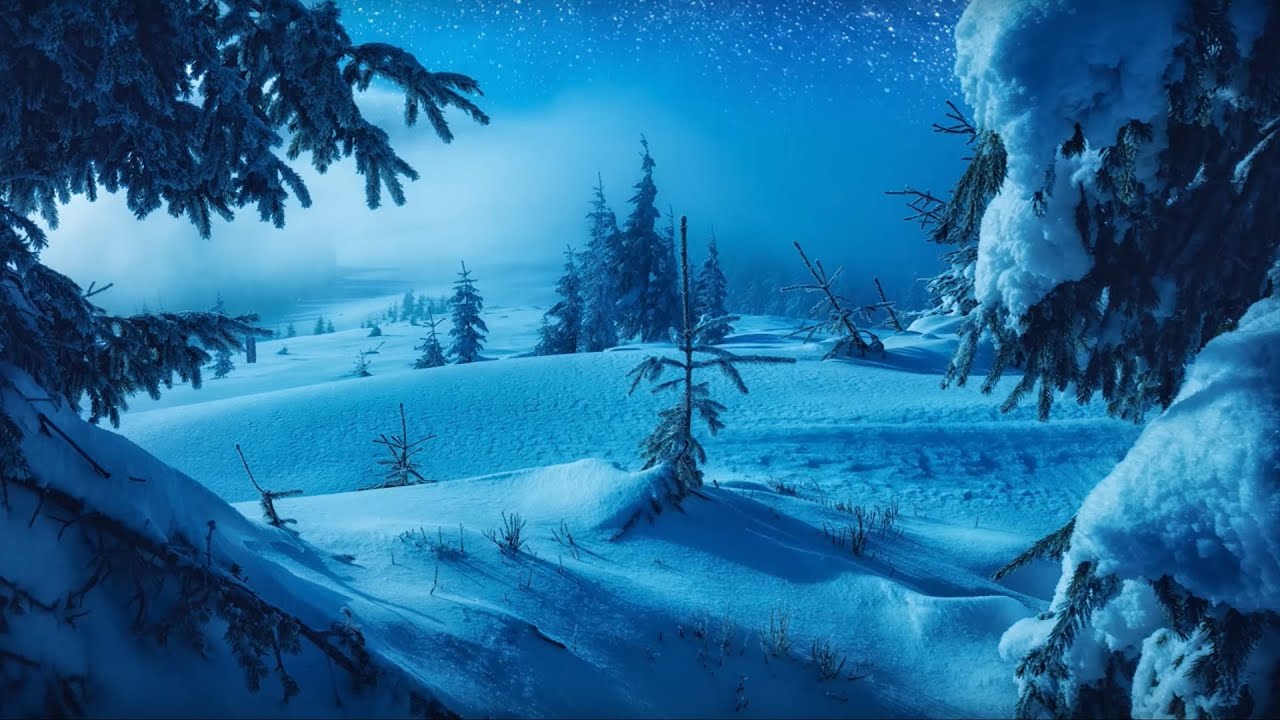Calm Piano Music with Beautiful Winter Photo • Soothing Music for Studying, Relaxation or Sleeping