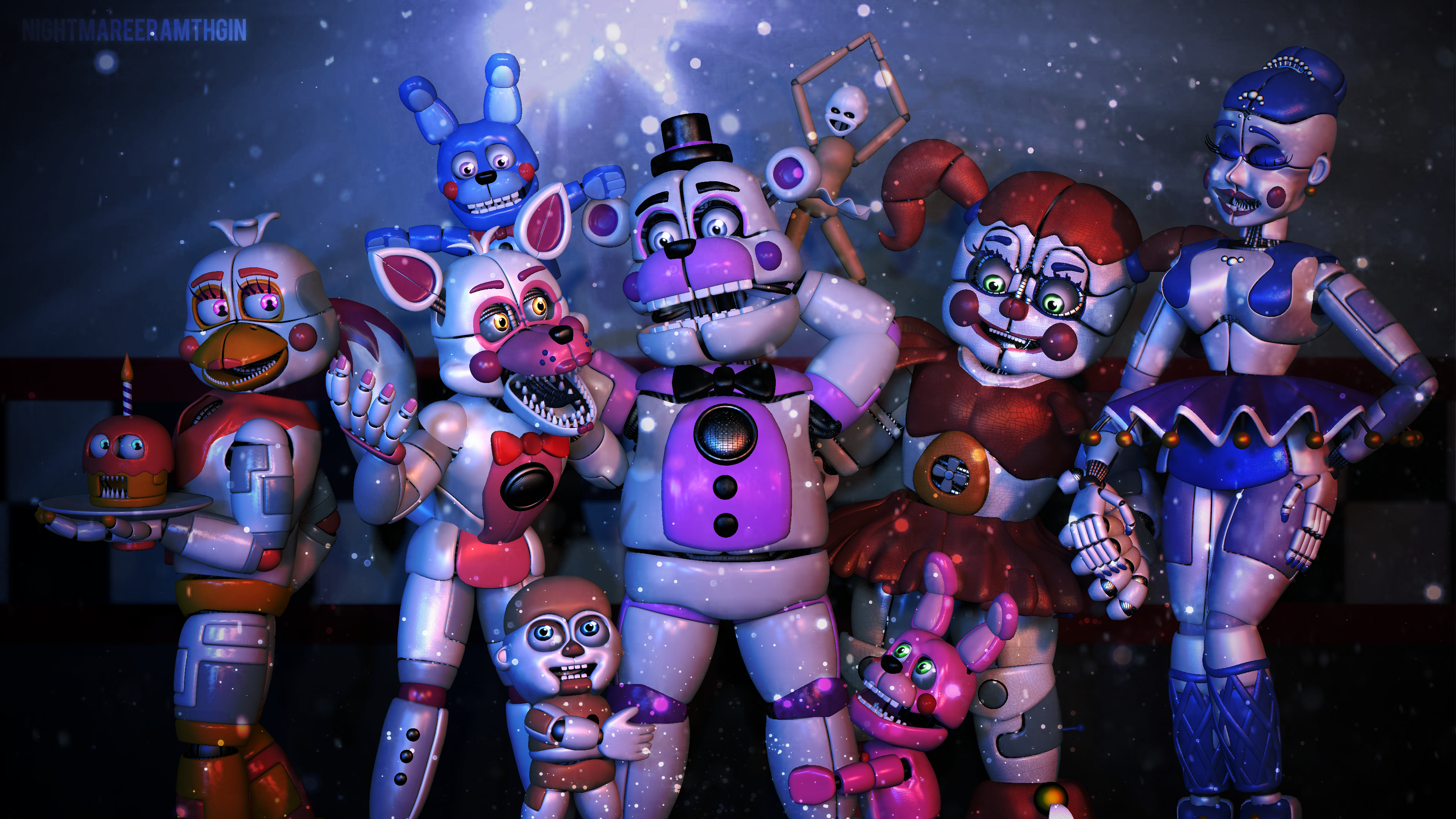 Five Nights At Freddys Sister Location Wallpaper