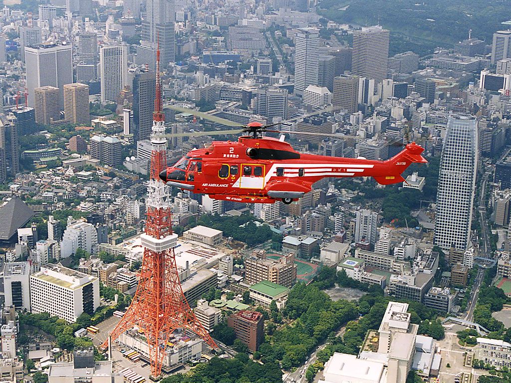 Ambulance Helicopter, Tokyo Fire Department < Aircraft < Vehicles < Desktop Wallpaper