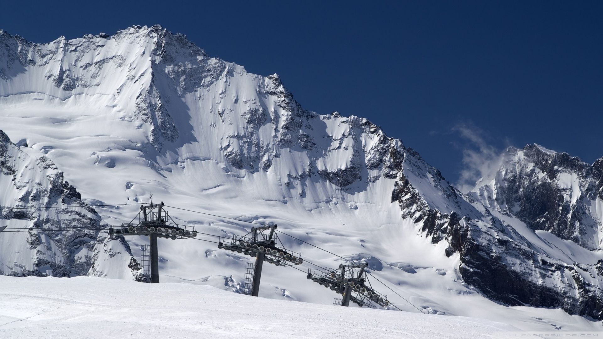 Ski Lift Winter Wallpaper Mountain 3440x1440 Ski HD Wallpaper