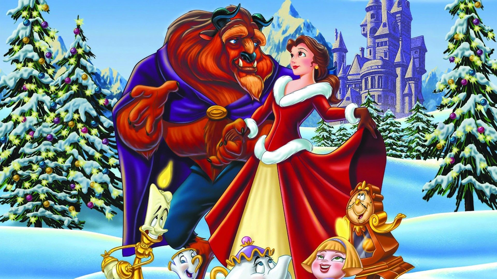 iPhone Disney Wallpaper Hd10 Data Src Beauty And The Beast Christmas