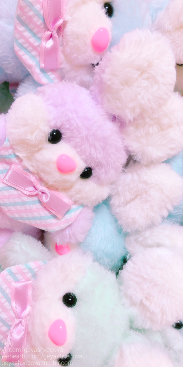 Accessories, Cute, And Pastel Kawaii Image Pink Teddy Bear