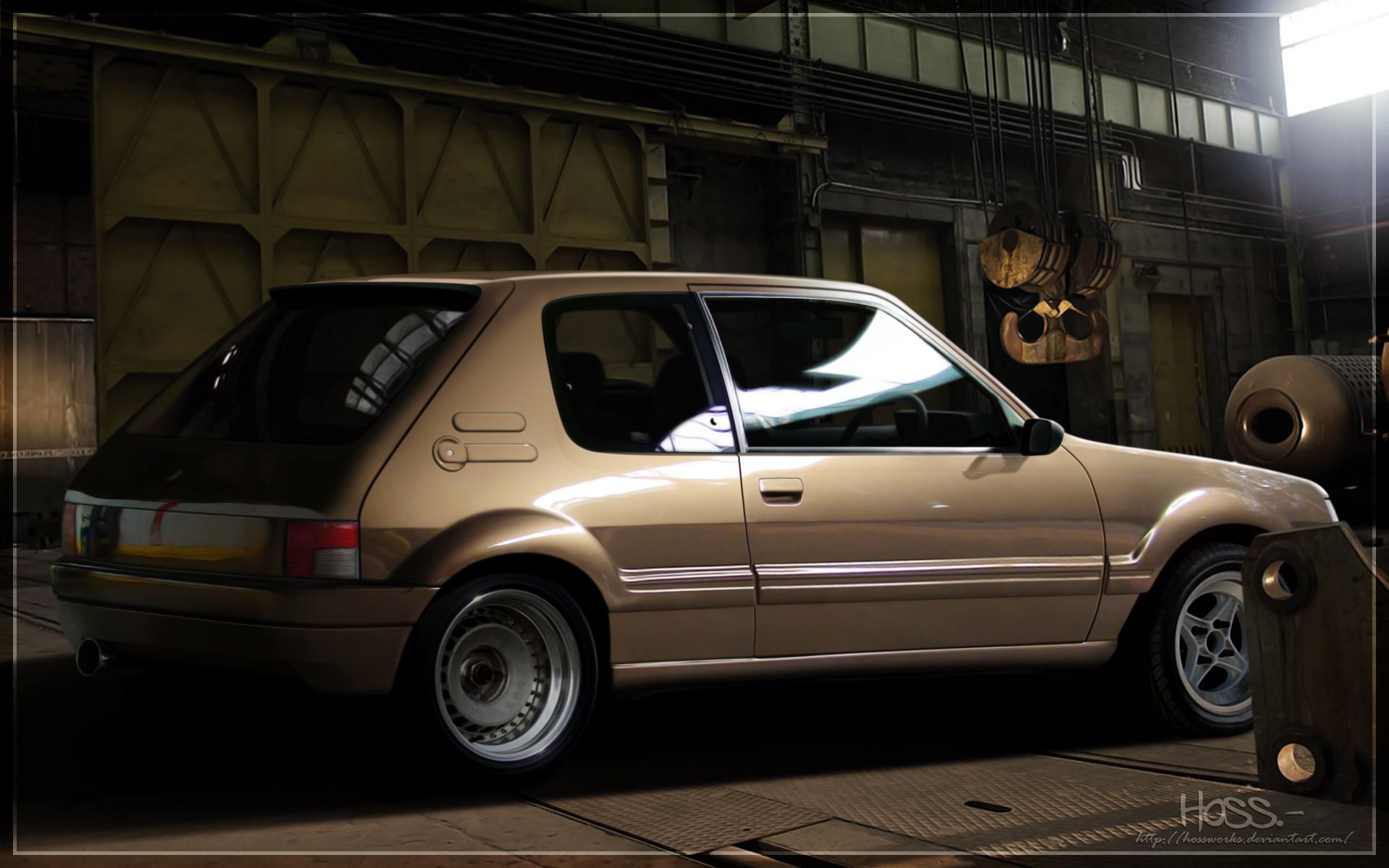 A photohopped Euro 205. Peugeot, Cars, Retro cars