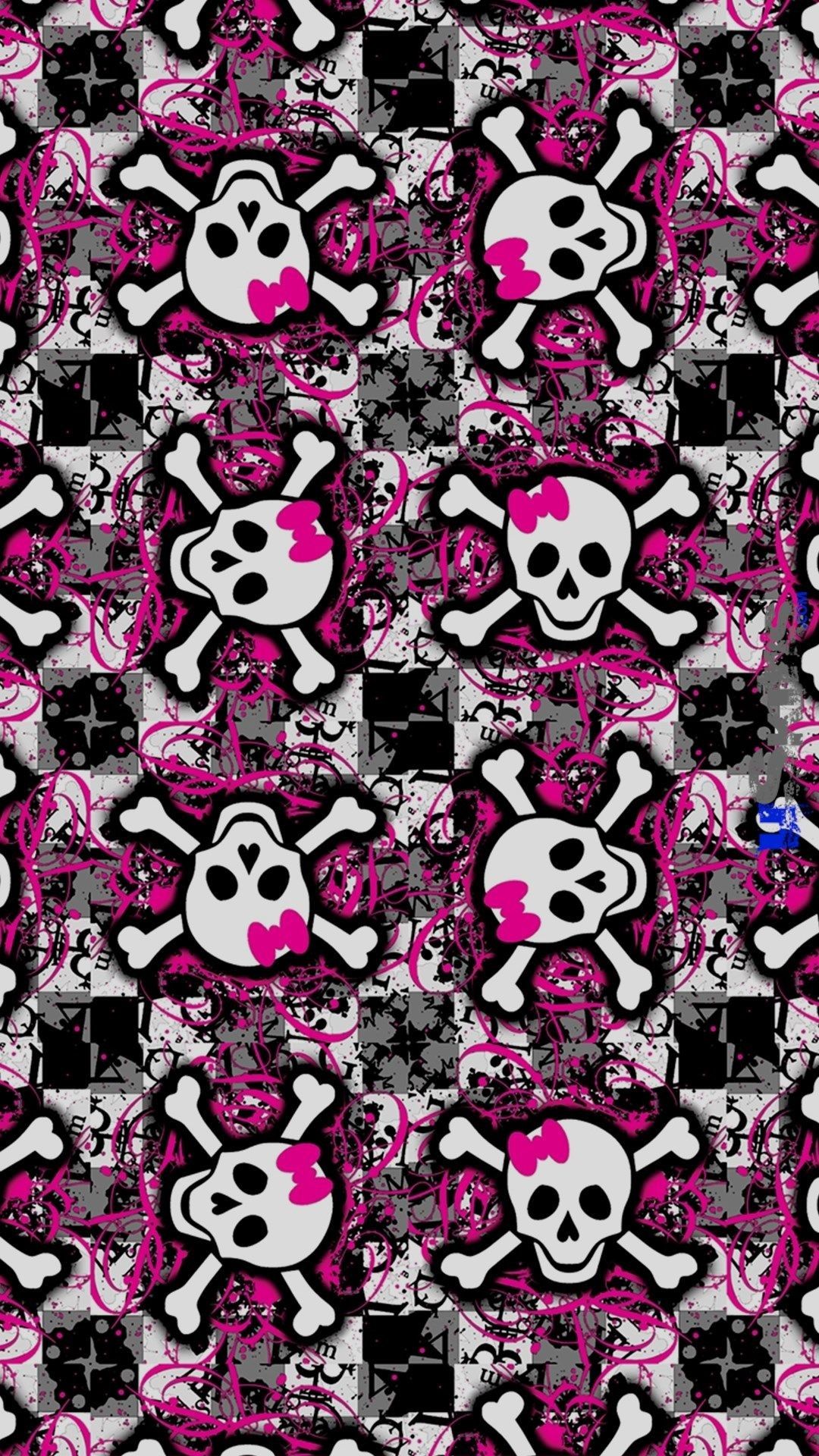 Girl Skulls Wallpaper