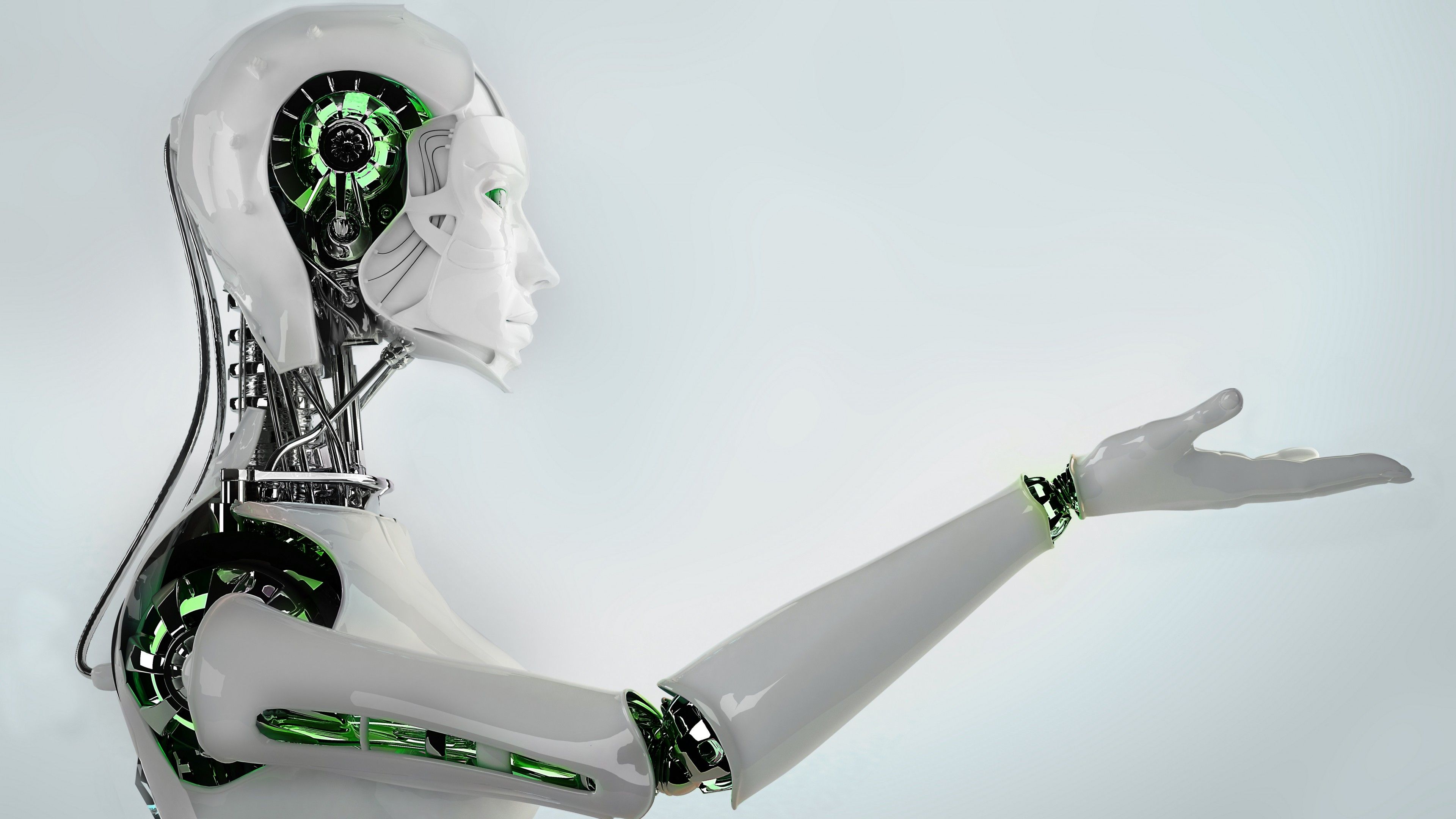 Wallpaper Robot, Female, Art, 3D Art, Autor, Android, Personal Robot, Hi Tech