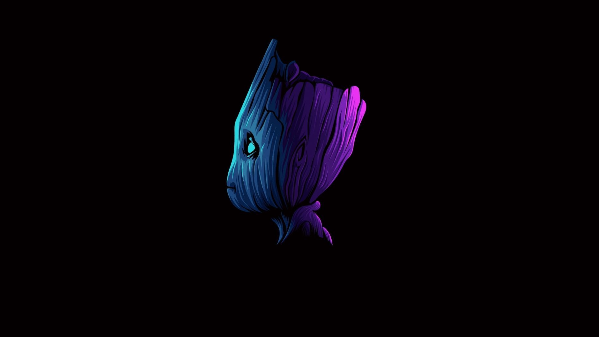 Desktop wallpaper baby groot, minimal, marvel, art, HD image, picture, background, 2682c3