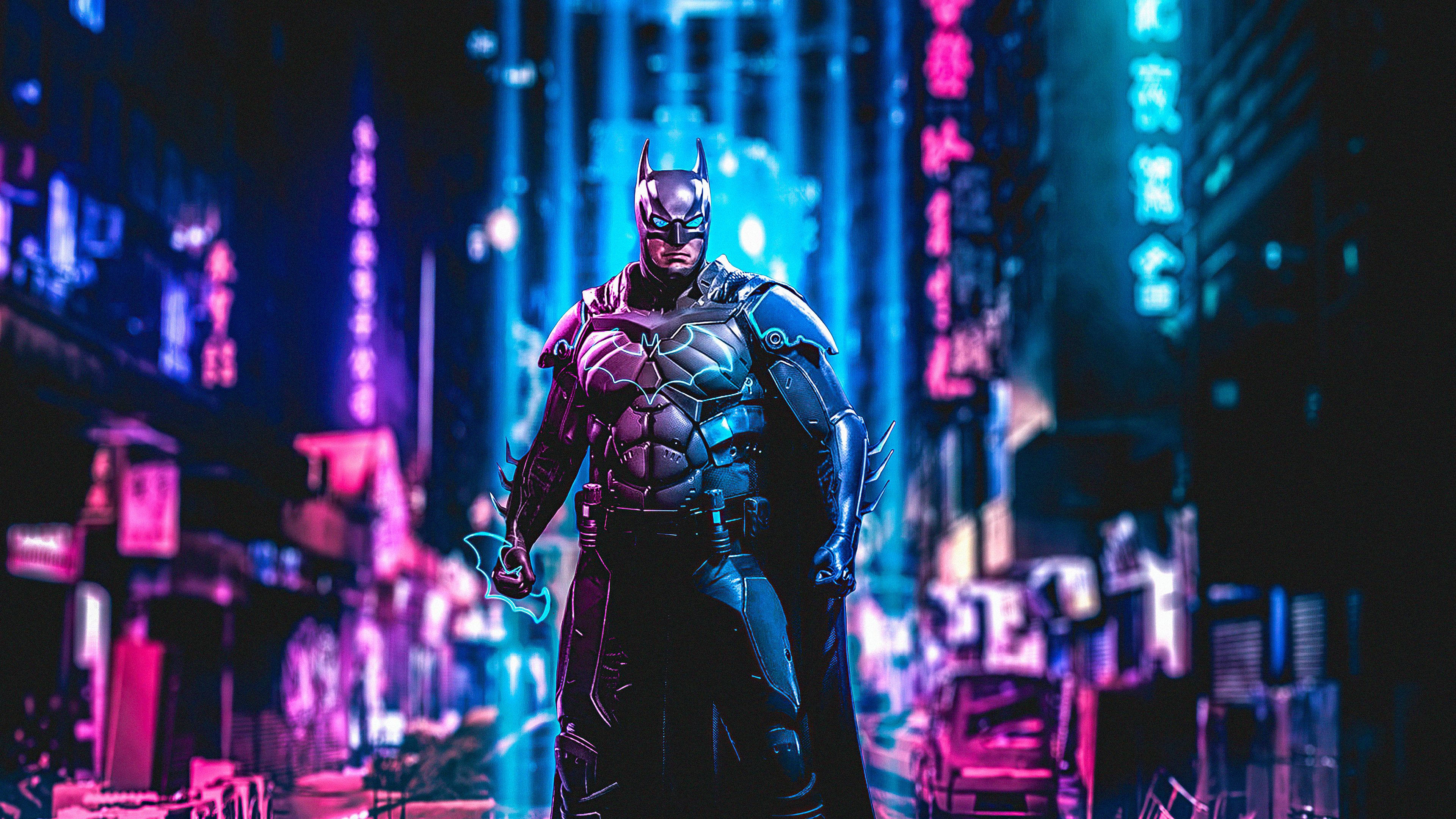 Batman Cyberpunk Art 4k, HD Superheroes, 4k Wallpaper, Image, Background, Photo and Picture