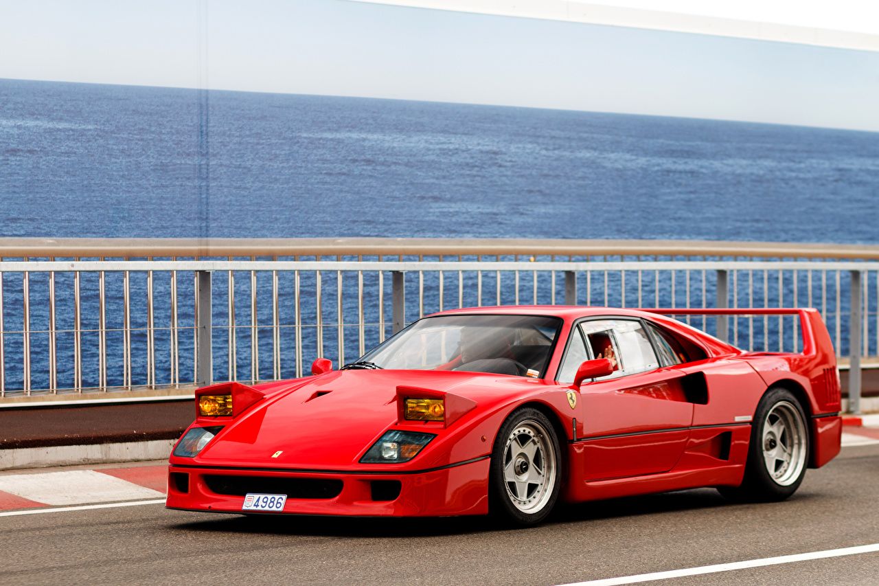 Wallpaper Cars Ferrari 1987 89 F40 FR Spec Vintage Pininfarina Red