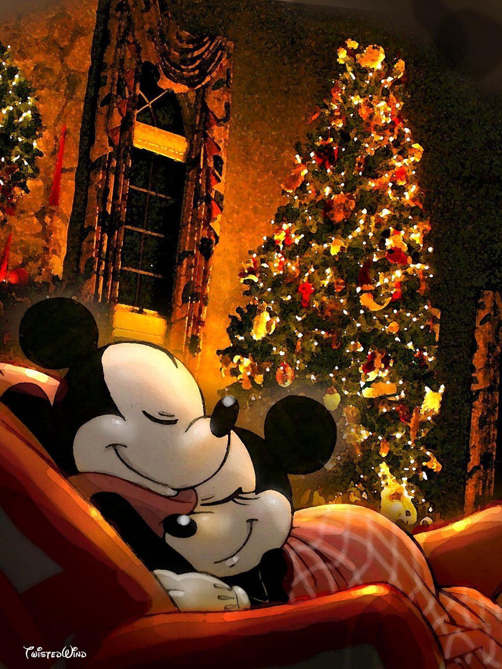 The Night Before Christmas By Twisted Wind. Disney Christmas, Disney Mickey, Mickey