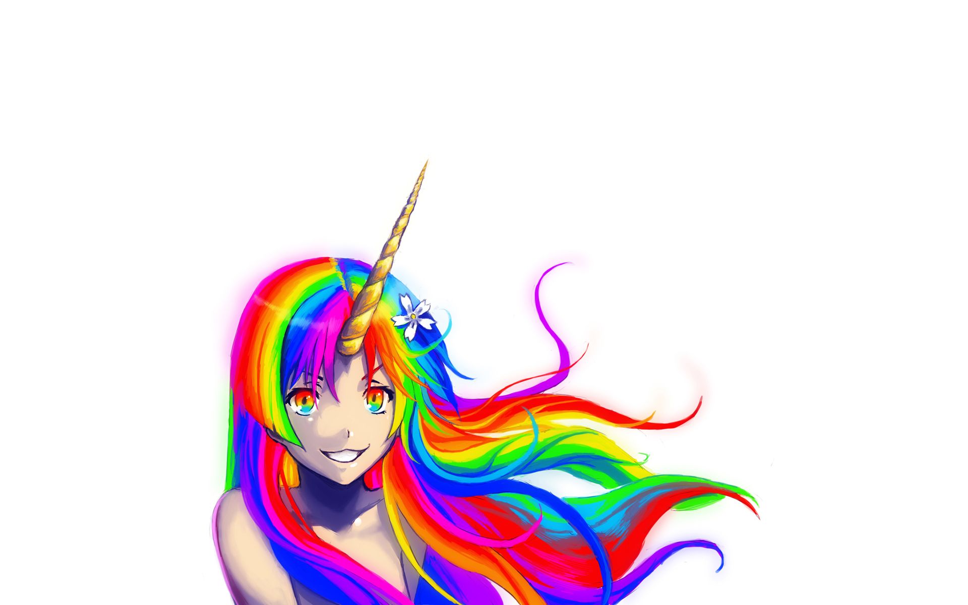 Download Unicorns Rainbows Wallpaper 1920x1200