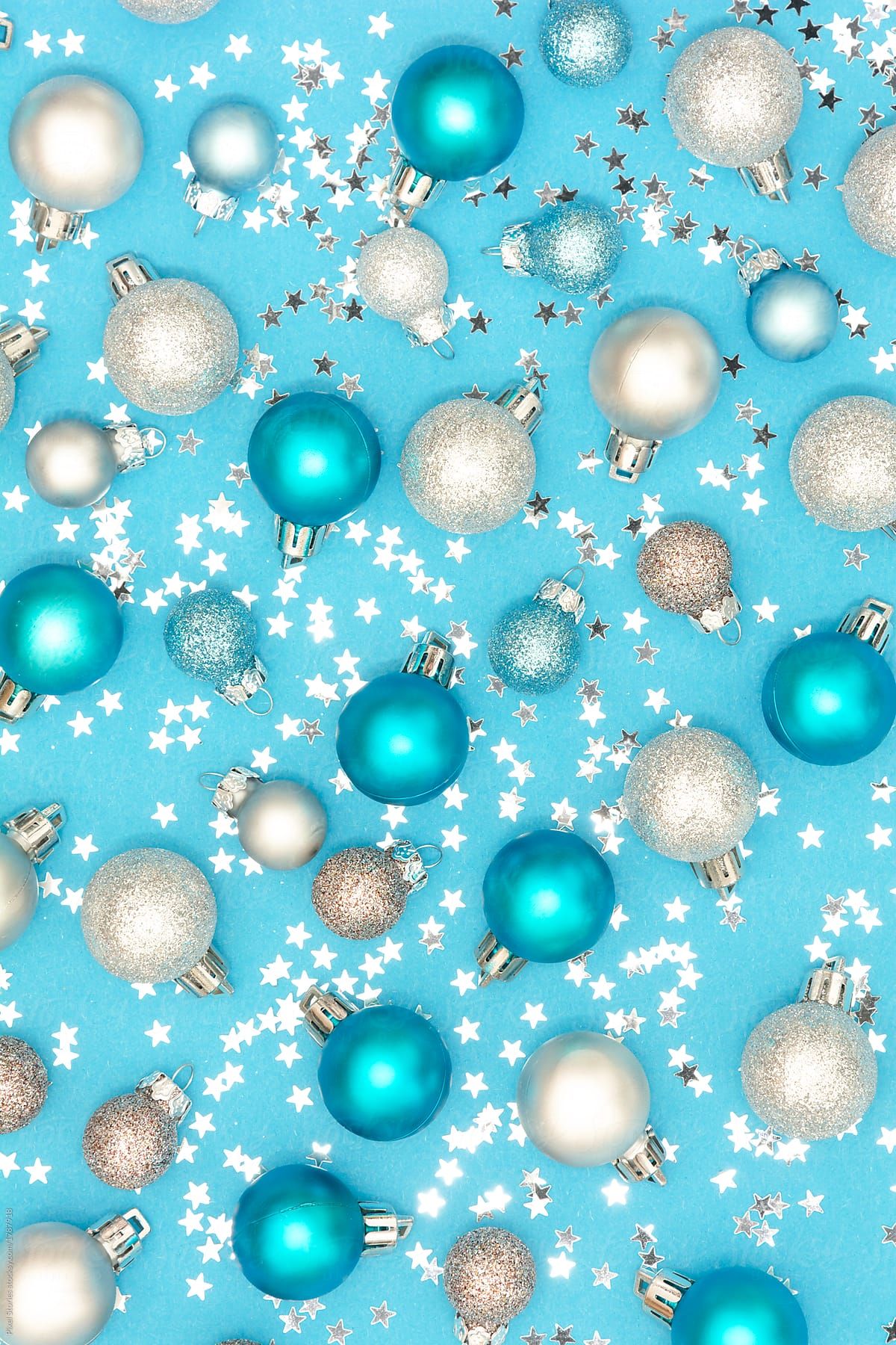 Christmas ornaments background by Pixel Stories, Christmas