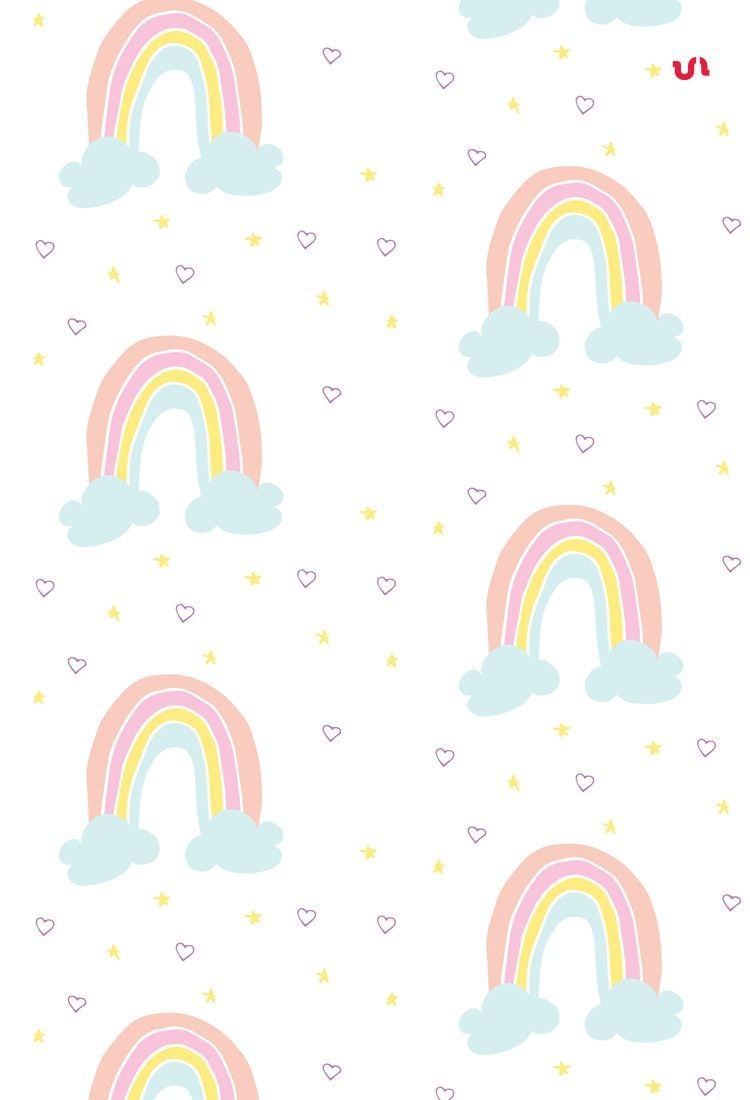 Unicorns & Rainbows seamless patterns set, combined with 5 digital papers of rainbow gradients. Rainbow wallpaper background, Rainbow pattern, Rainbow wallpaper
