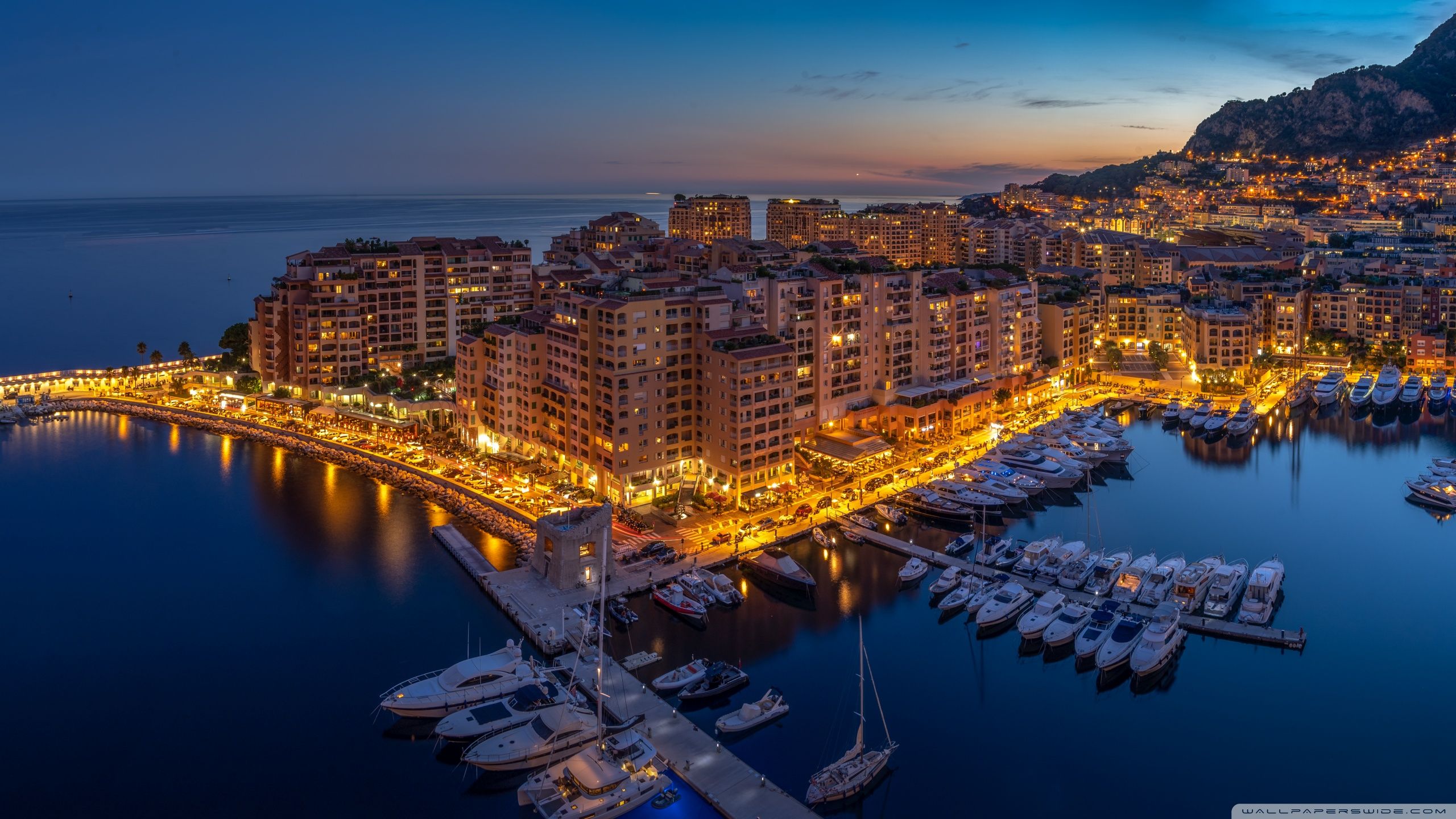 Monaco Aerial View Ultra HD Desktop Background Wallpaper for 4K UHD TV, Tablet