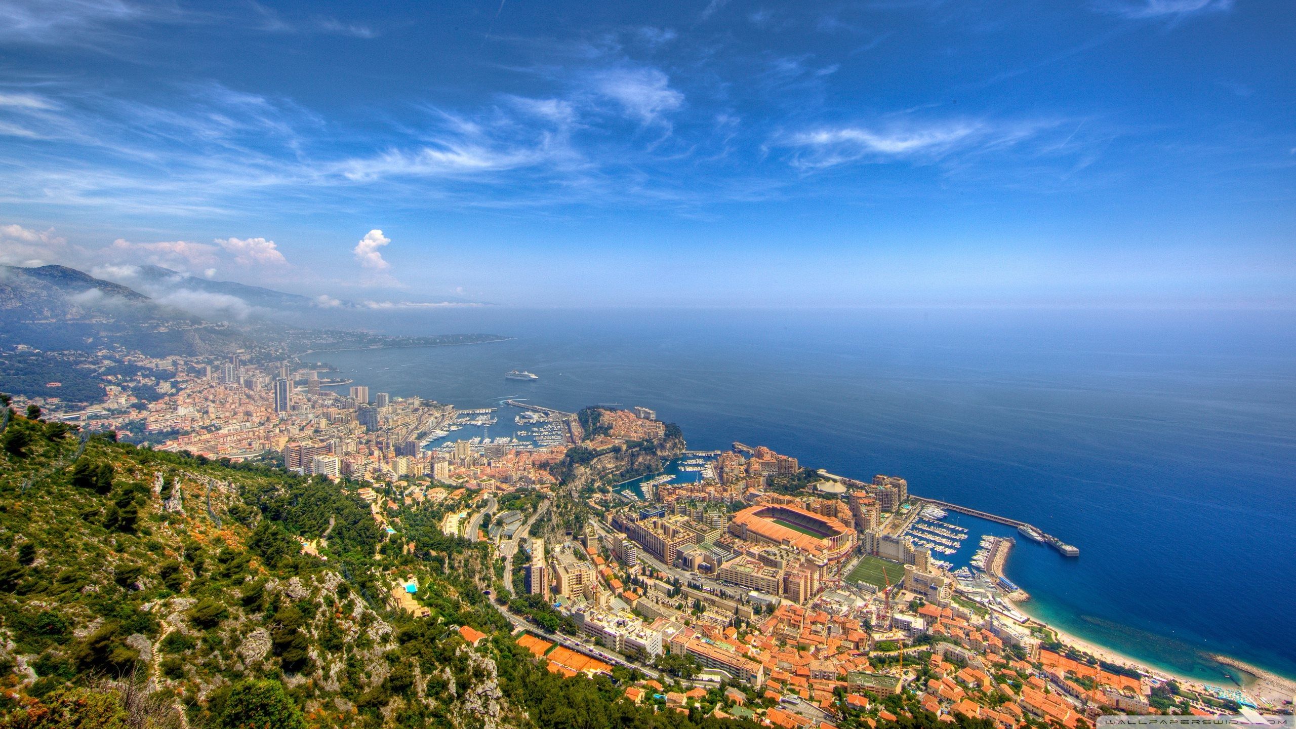 Monaco Panoramic View Ultra HD Desktop Background Wallpaper for: Widescreen & UltraWide Desktop & Laptop, Multi Display, Dual Monitor, Tablet
