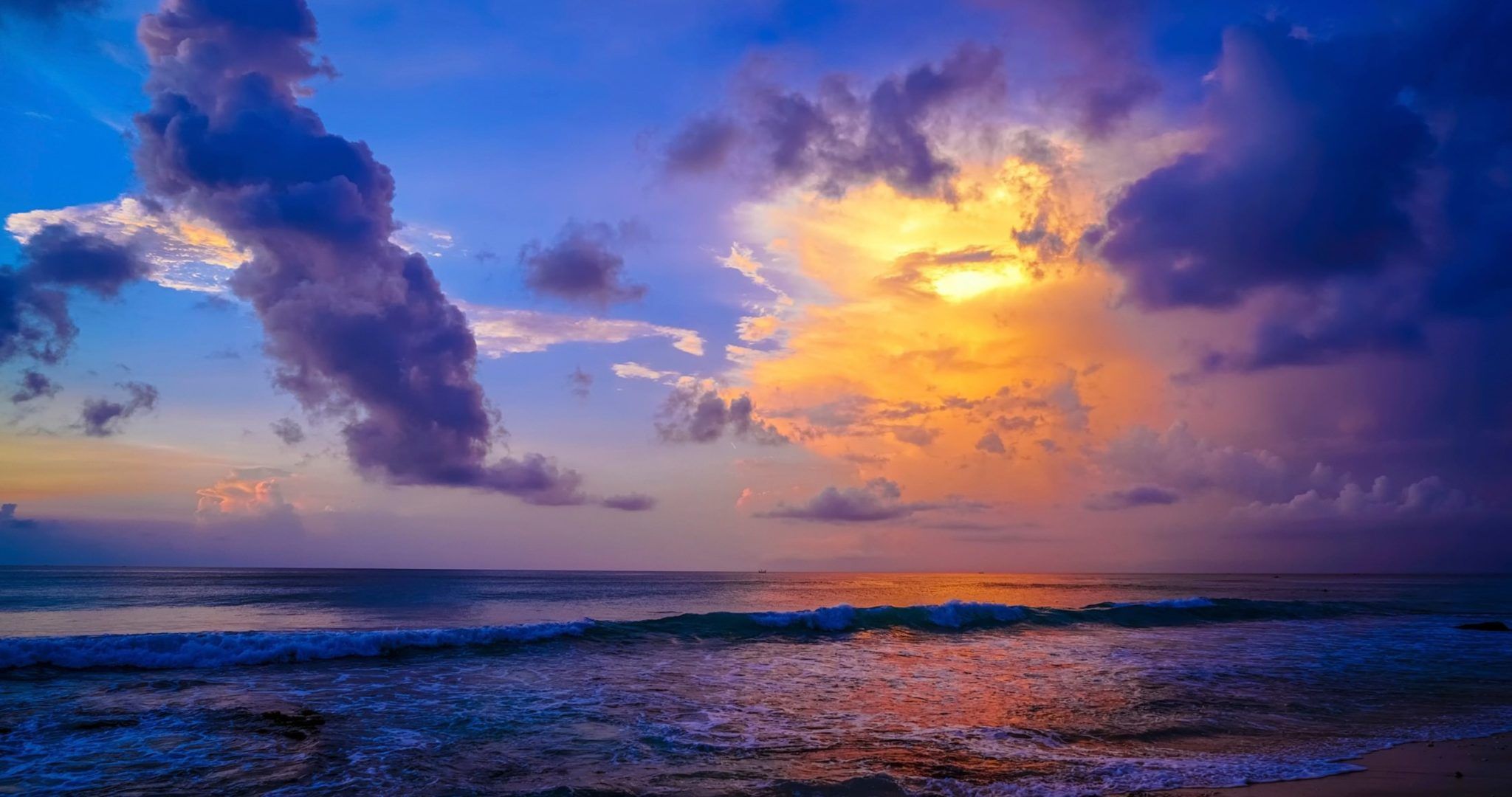 Sunset Bali Beach Ultra HD Wallpaper 4k Download Free