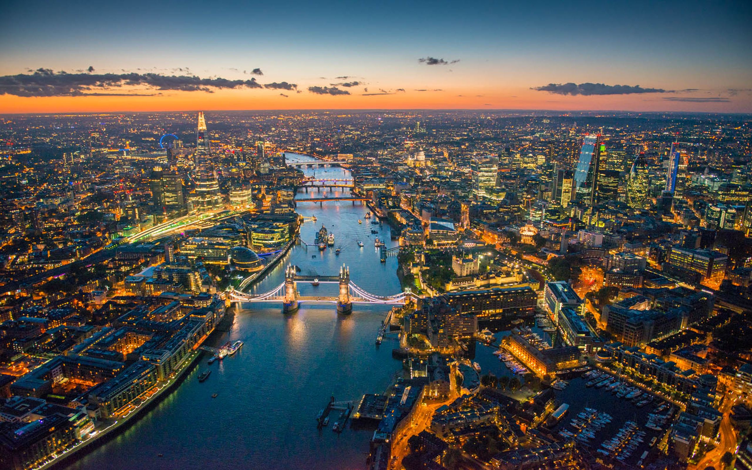 Aerial Photographs Of The London River Thames Above HD Wallpaper, Wallpaper13.com