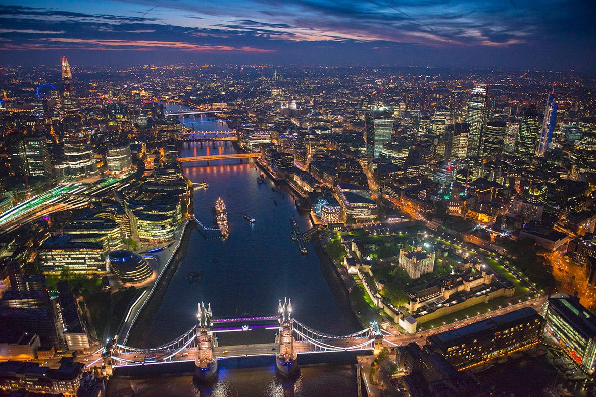 River Thames and Westminster Night Panorama London England, wallpaper Bridjet Swanson, ultra HD