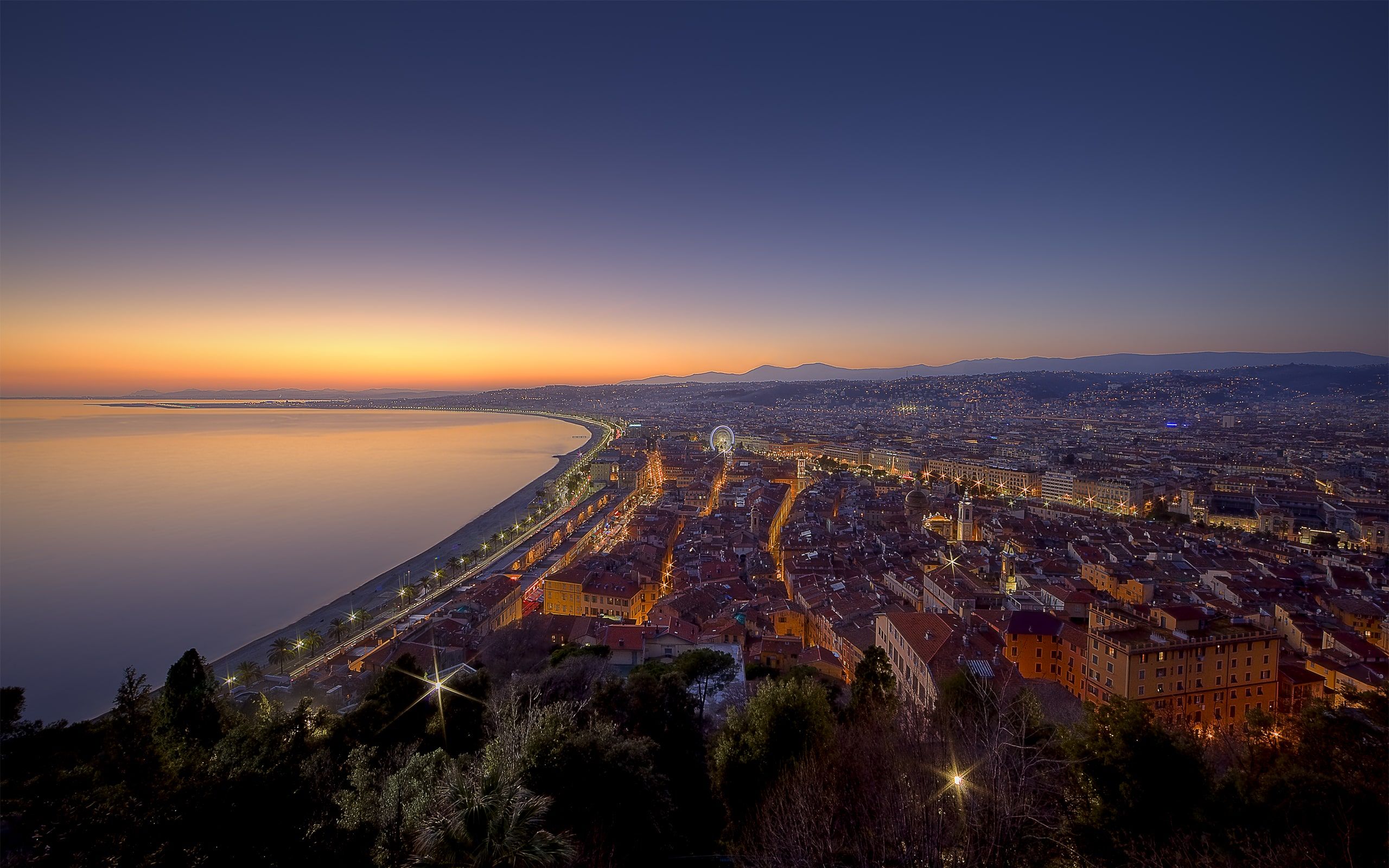 Man Made Monaco Cities City Cityscape Night Monte Carlo Harbor HD Wallpaper