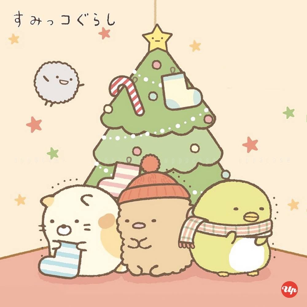 Christmas Cat Kawaii Wallpapers  Wallpaper Cave