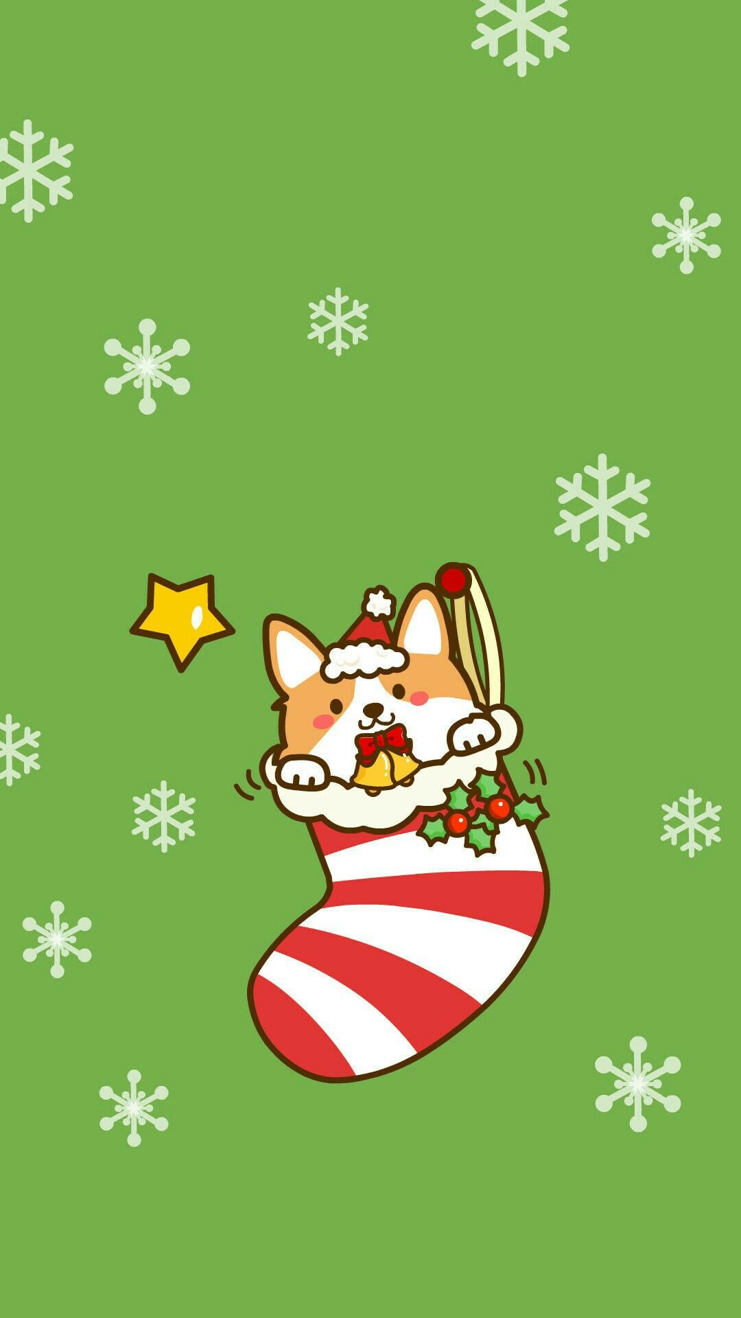 Christmas Dog Cartoon Wallpapers - Wallpaper Cave