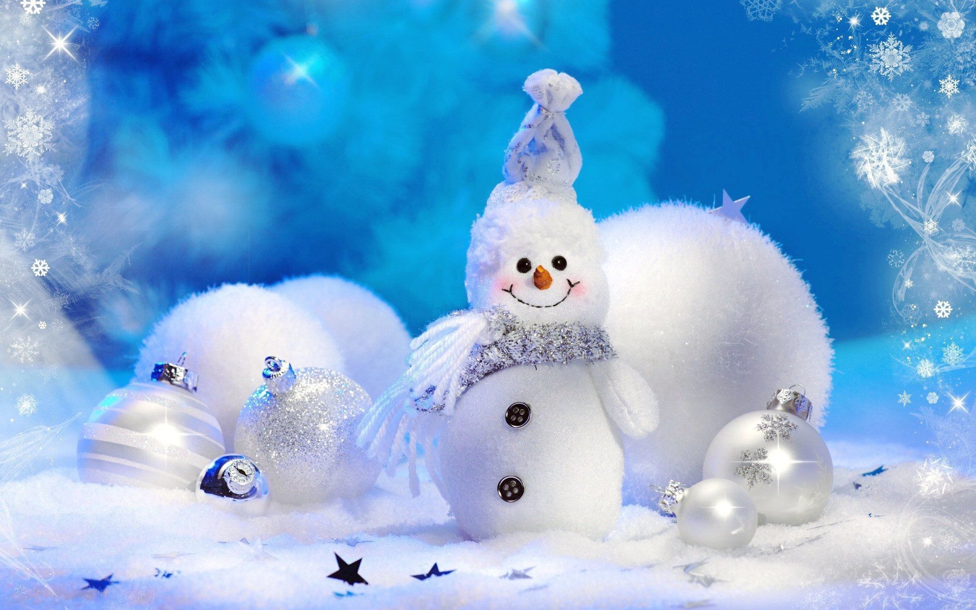 Free Christmas Snowman Wallpapers