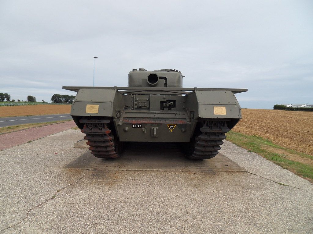 Churchill Mk IV AVRE Tank At Lion Sur Mer, Normandy