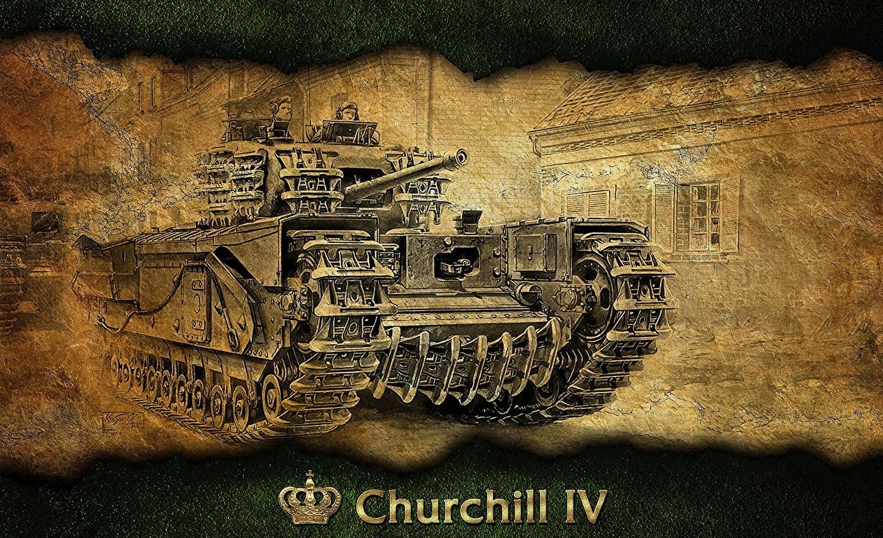 Desktop Wallpaper World of Tanks Tanks Churchill IV Games