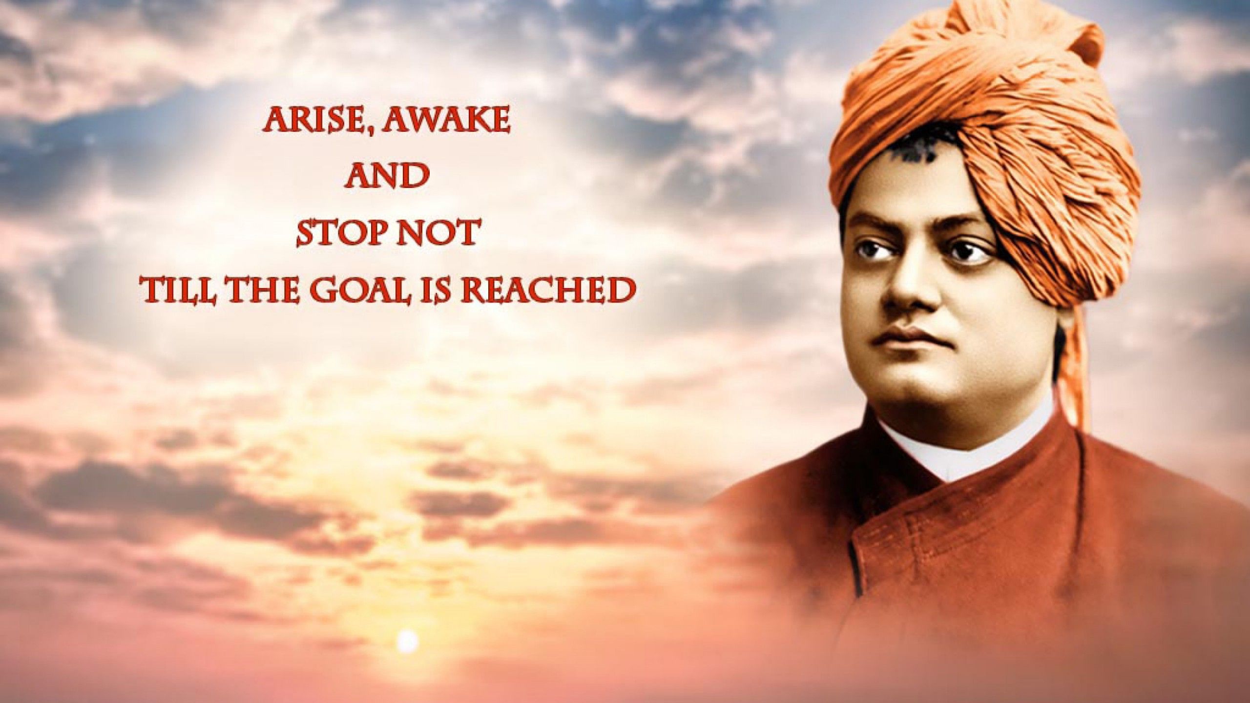 Download 2560x1440 Swami Vivekananda Life Quotes Wallpaper
