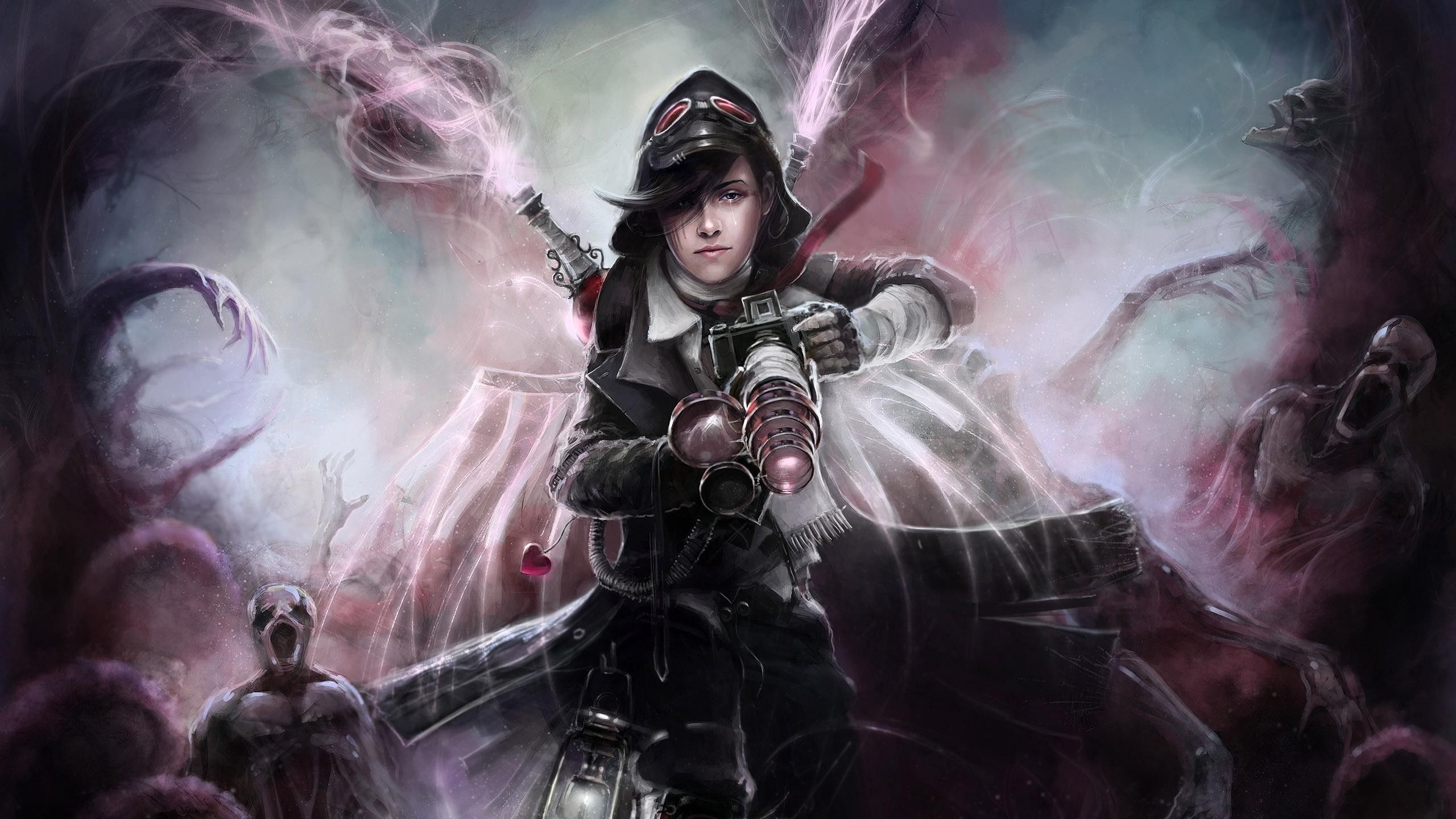 artwork, Fantasy Art, Women, Hunter Wallpaper HD / Desktop and Mobile Background