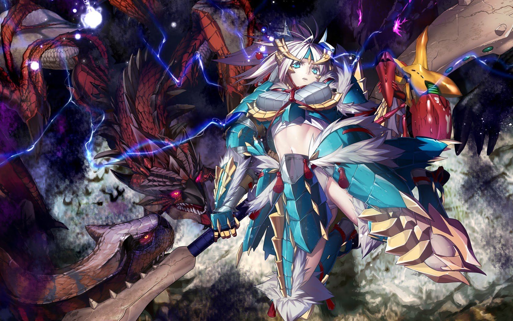 Free download Anime Dragon Girl Wallpaper Anime girl monster hunter [1680x1050] for your Desktop, Mobile & Tablet. Explore Woman and Dragon Wallpaper. Woman and Dragon Wallpaper, Woman Wallpaper, Dragon