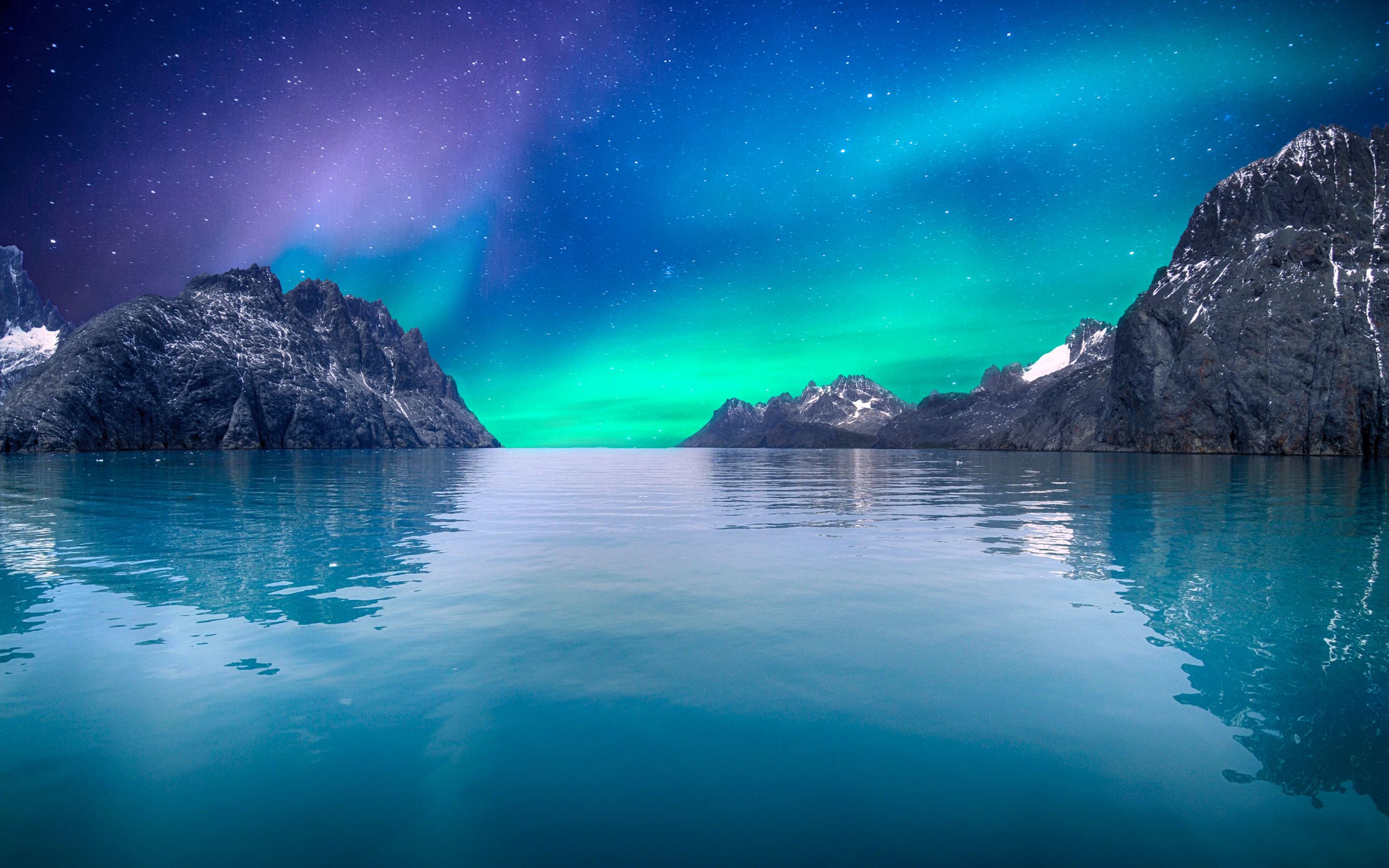 Aurora Borealis, Nature, Mountains, Lake Wallpaper