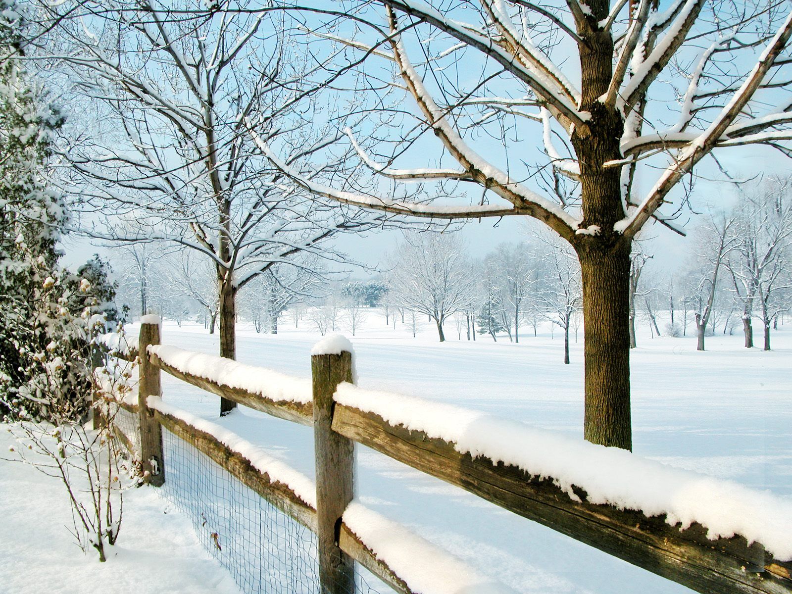 Farm Winter Scenes Desktop Wallpaper