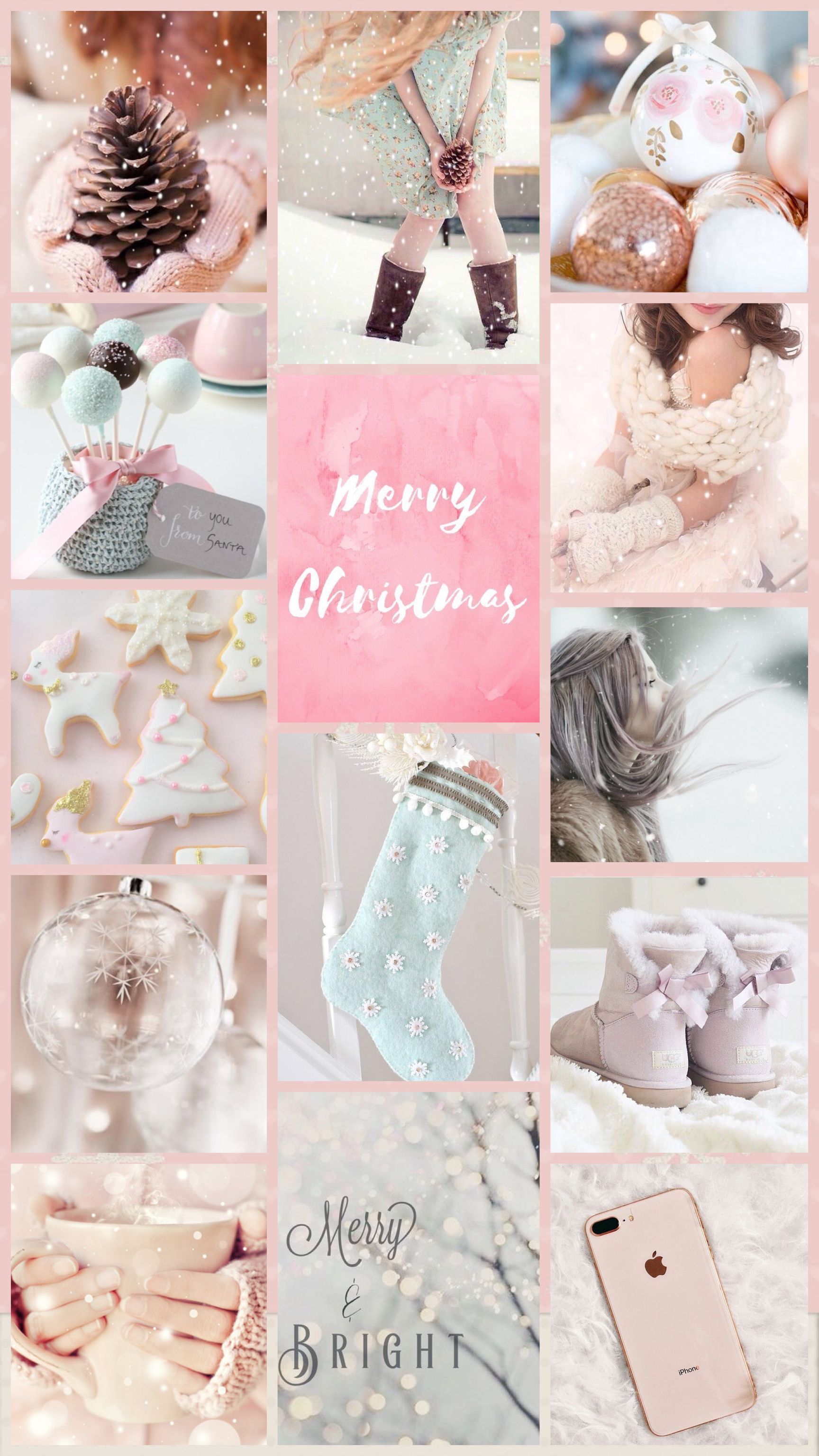 Cute Christmas Collage Wallpapers - Wallpaper Cave