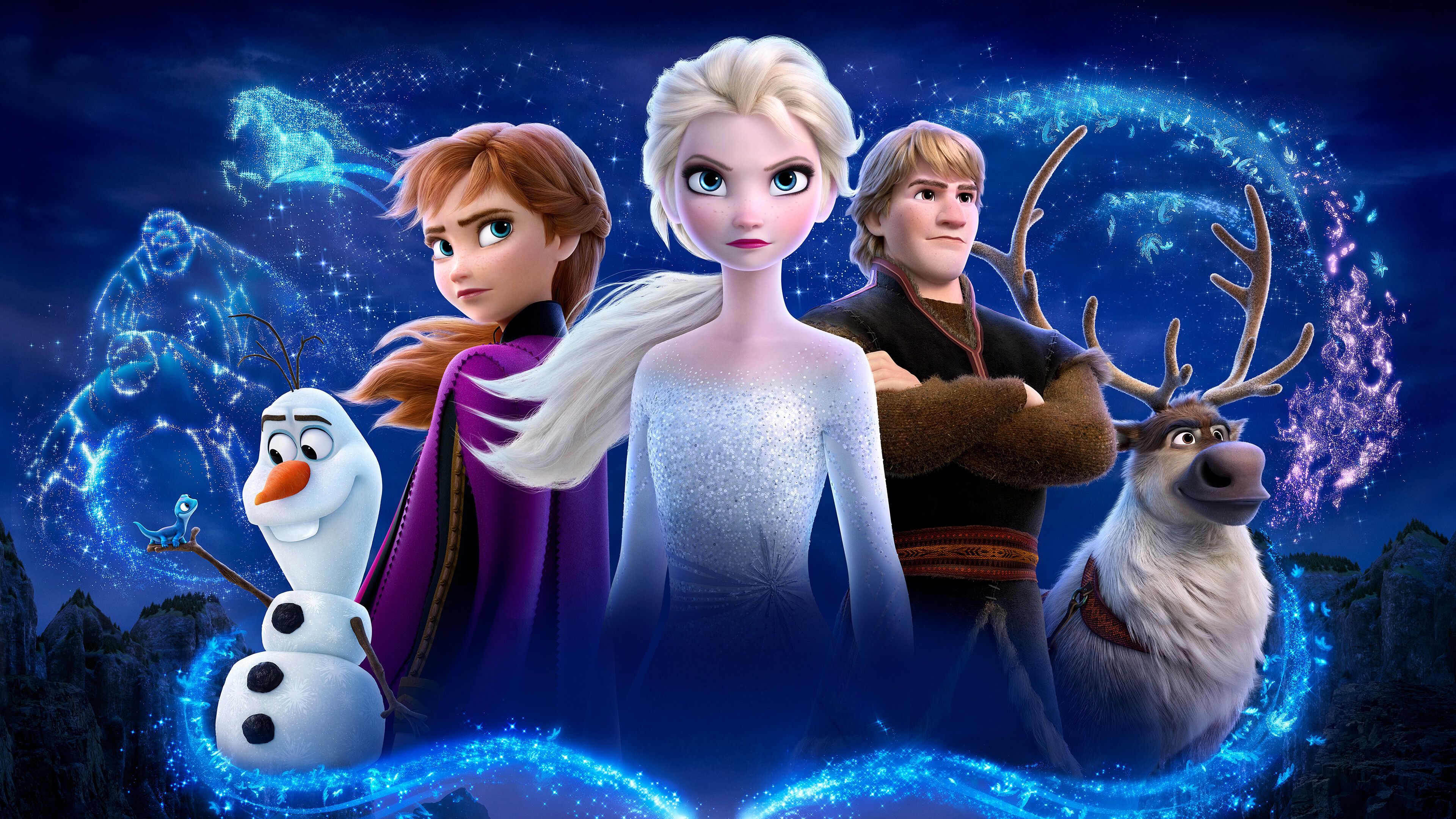 Frozen 2 Characters UHD 4K Wallpaper