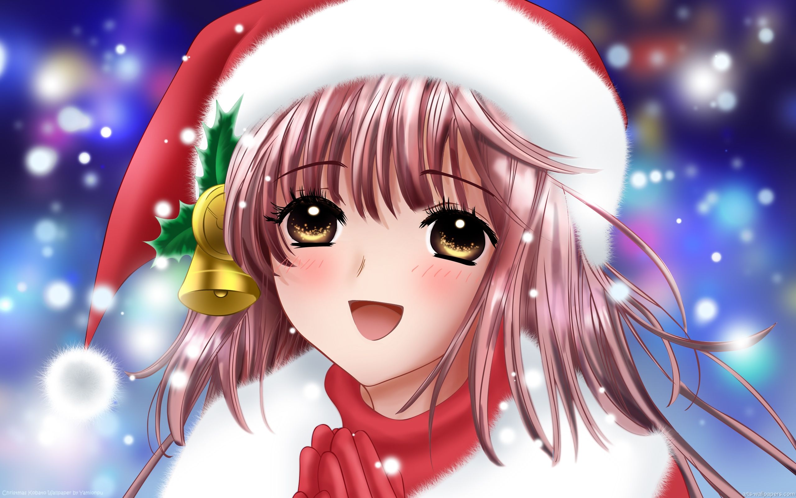 Smile Christmas Anime Girl HD Wallpaper Christmas In Japan HD Wallpaper