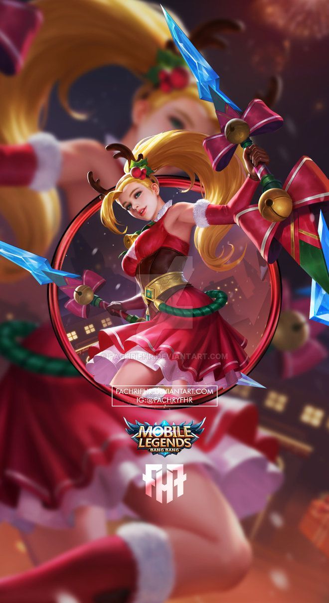 Wallpaper Phone Karina Christmas Carnival by FachriFHR. Christmas carnival, Mobile legends, Mobile legend wallpaper