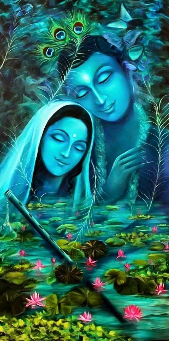 I really really love thismpic my fav color and mesmerizing pic. Krishna wallpaper, Krishna painting, Lord krishna wallpaper