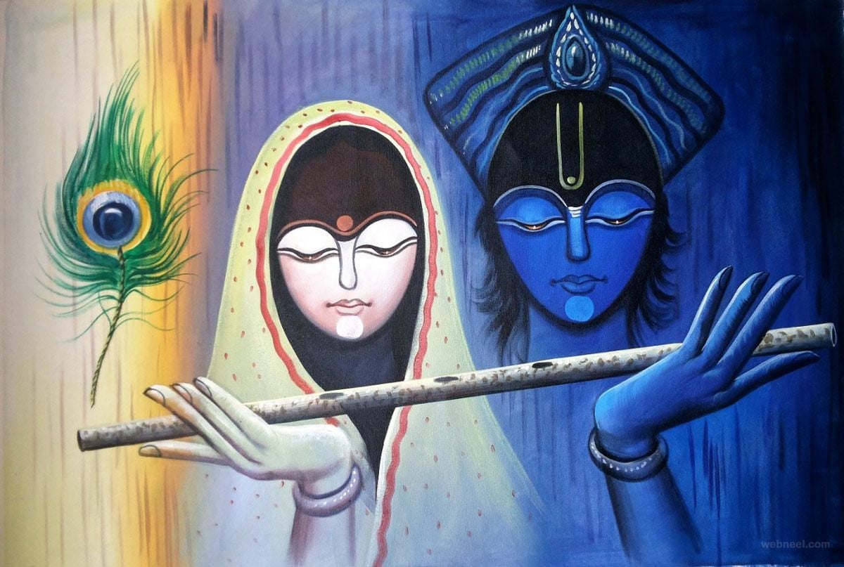 Radha Krishna Painting HD Image
