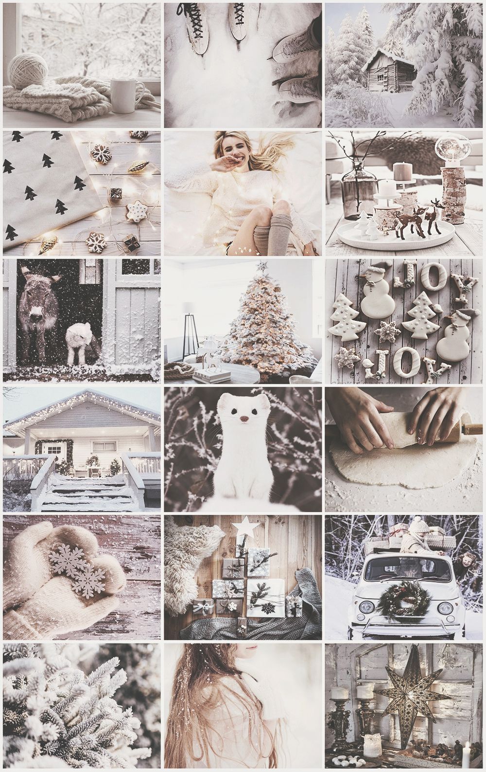 White Christmas aesthetic. Christmas aesthetic, Cute christmas wallpaper, Christmas collage