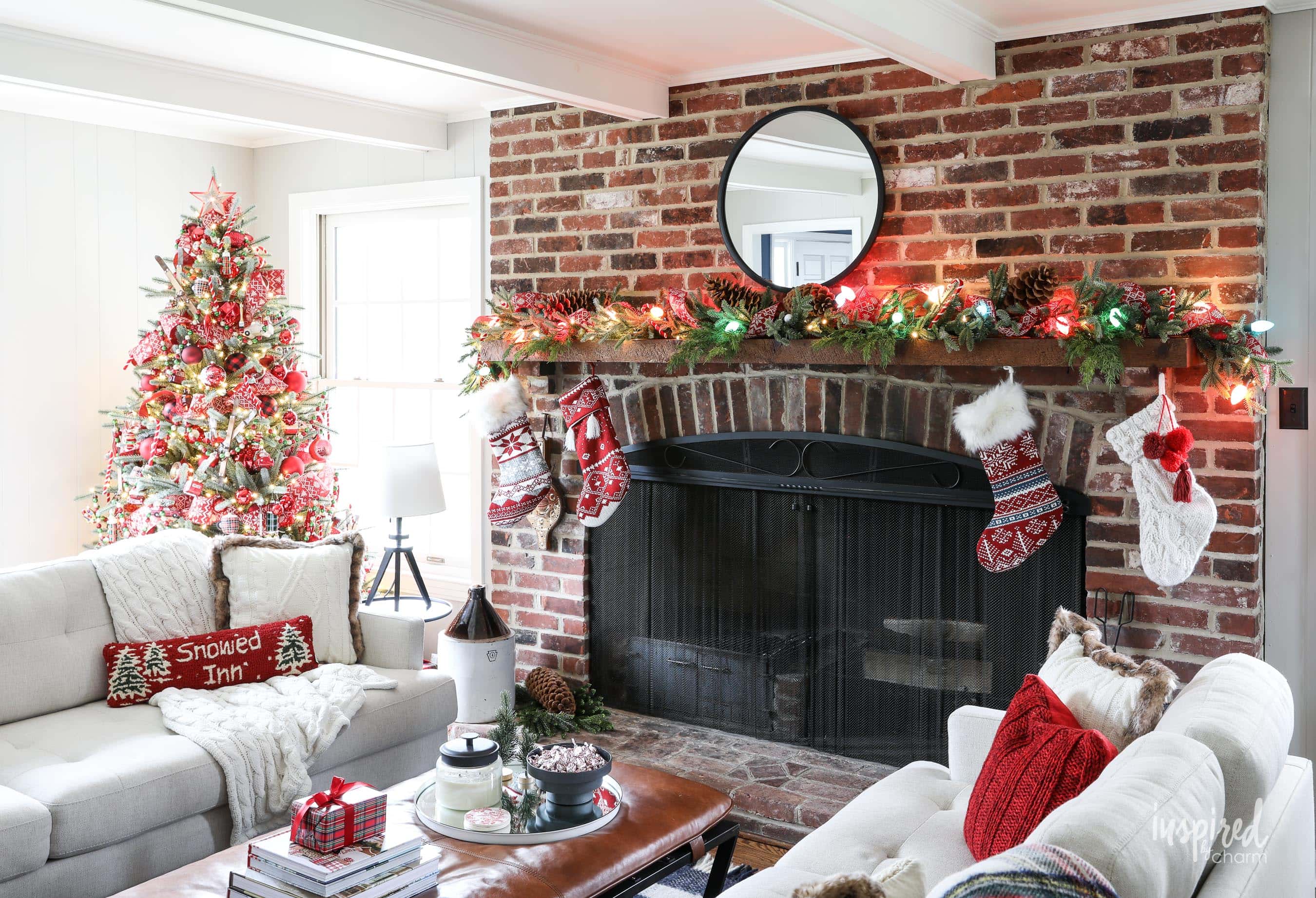 Family Room Christmas Decoration Ideas Decor Tips