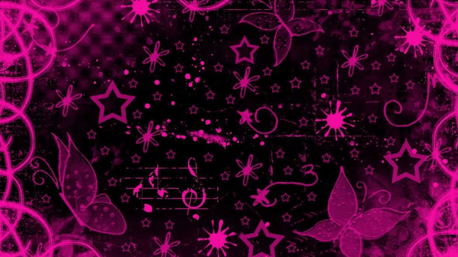 Rosa Bild: Black Pink Background Wallpaper HD