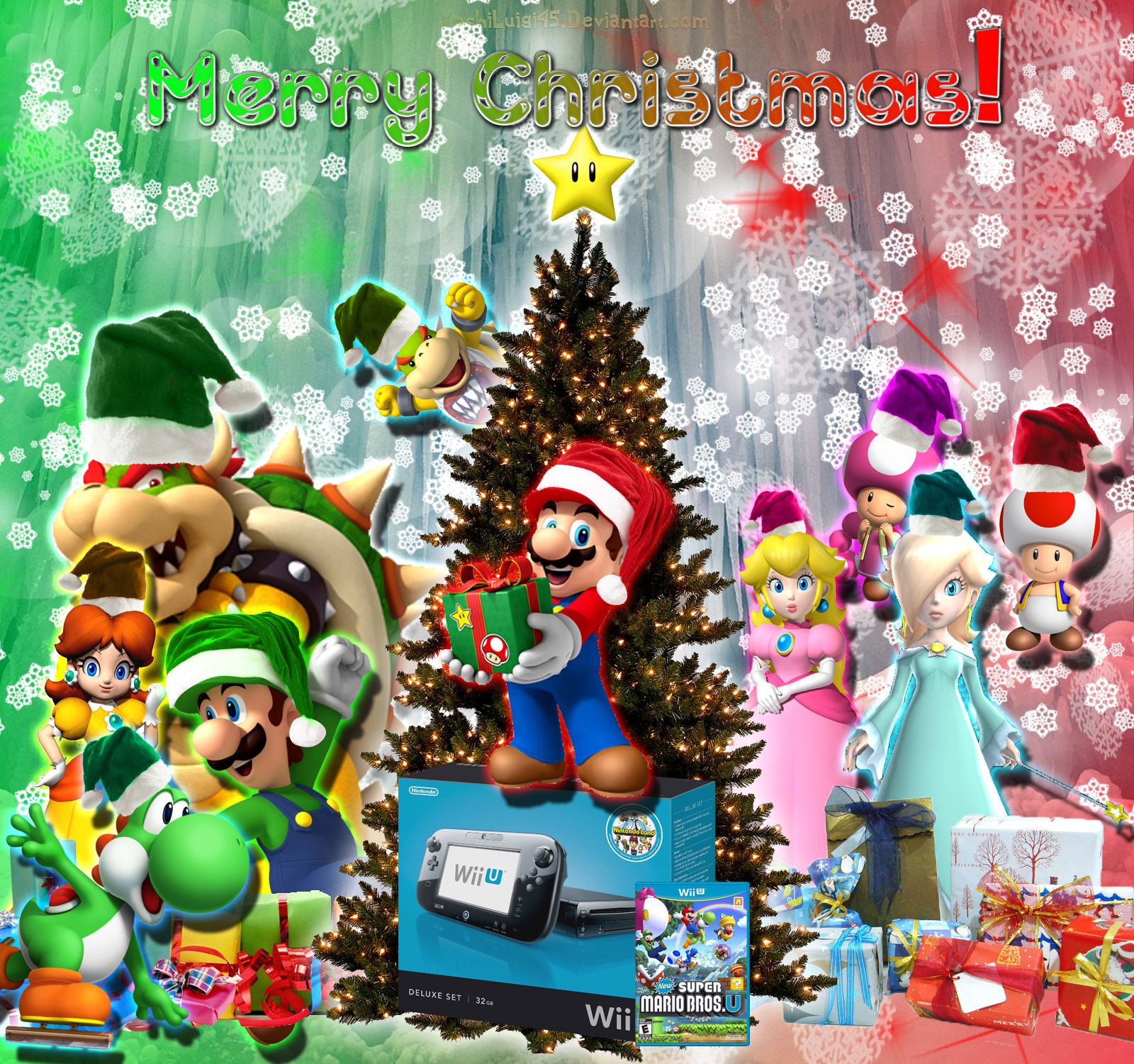 Nintendo Christmas Background. Christmas Wallpaper, Beautiful Christmas Wallpaper and Awesome Christmas Wallpaper