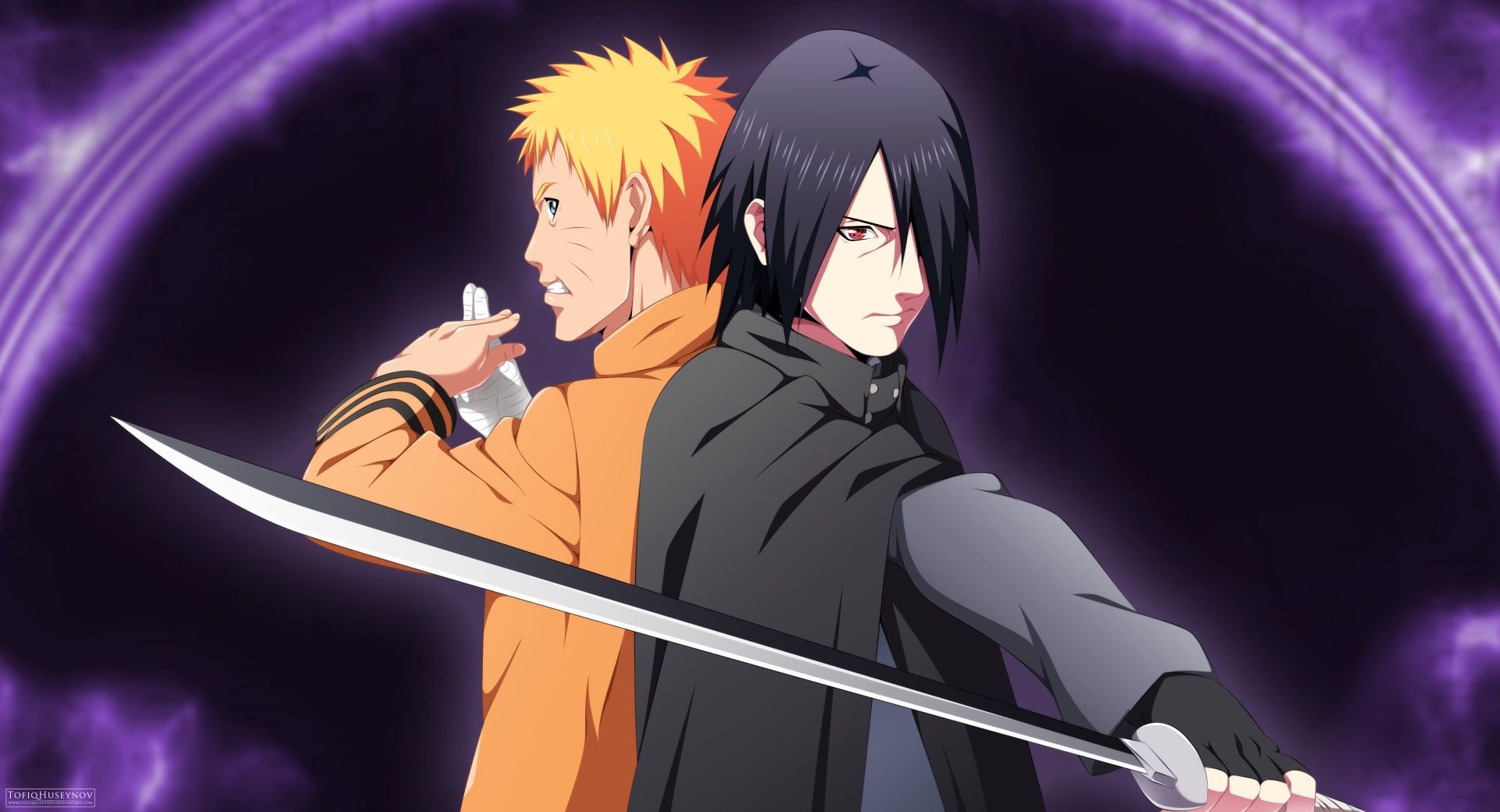 Boruto:Naruto Next GenerationNaruto and Sasuke by iEnniDESIGN on