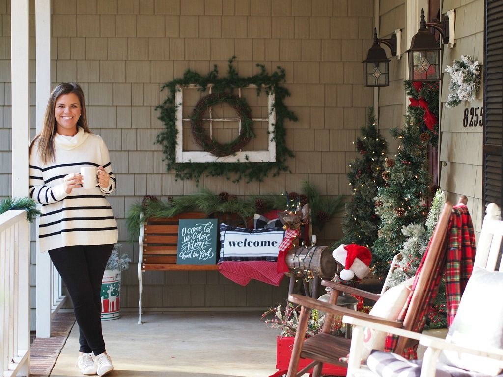 Kristin's Christmas Front Porch In The Kitchen