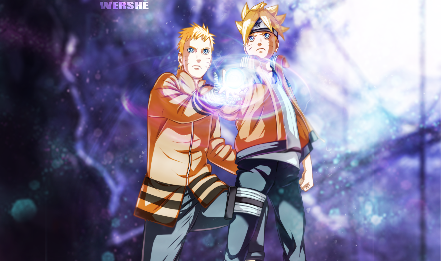 Naruto And Boruto And Sasuke Wallpaper