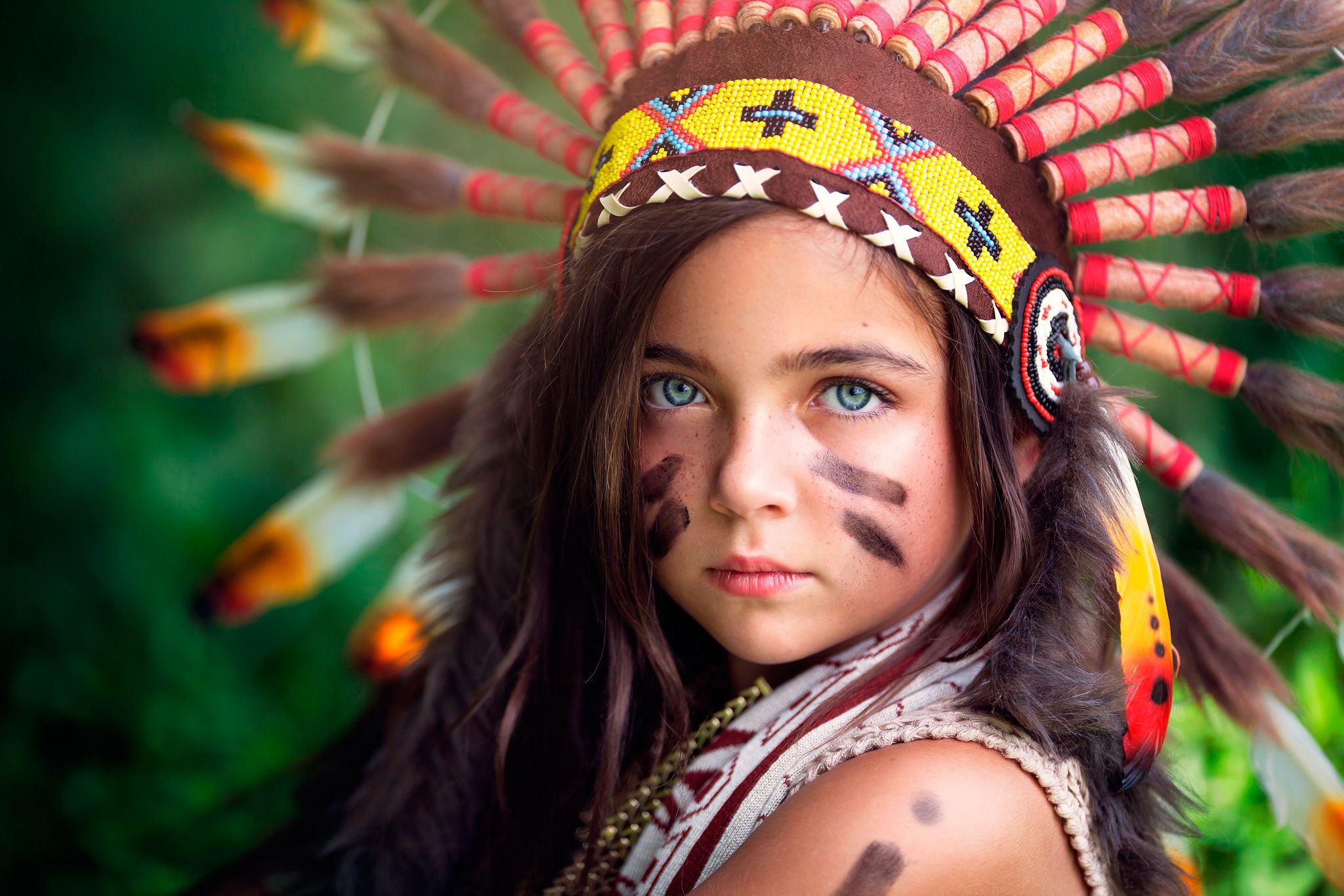 Girl Native American wallpaper