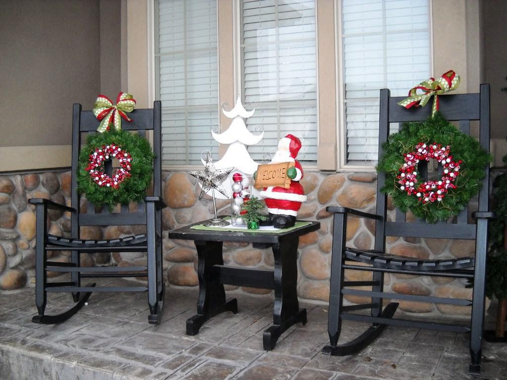 Christmas Front Porch Ideas Chair